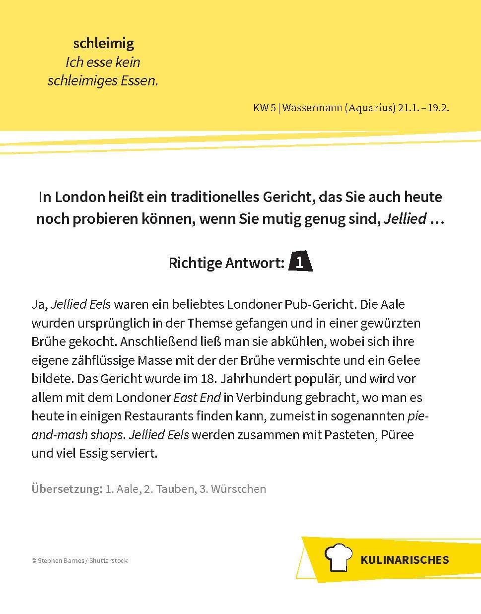 Beispielinhalt (Bild) Langenscheidt Sprachkalender Englisch A Quiz a Day 2026