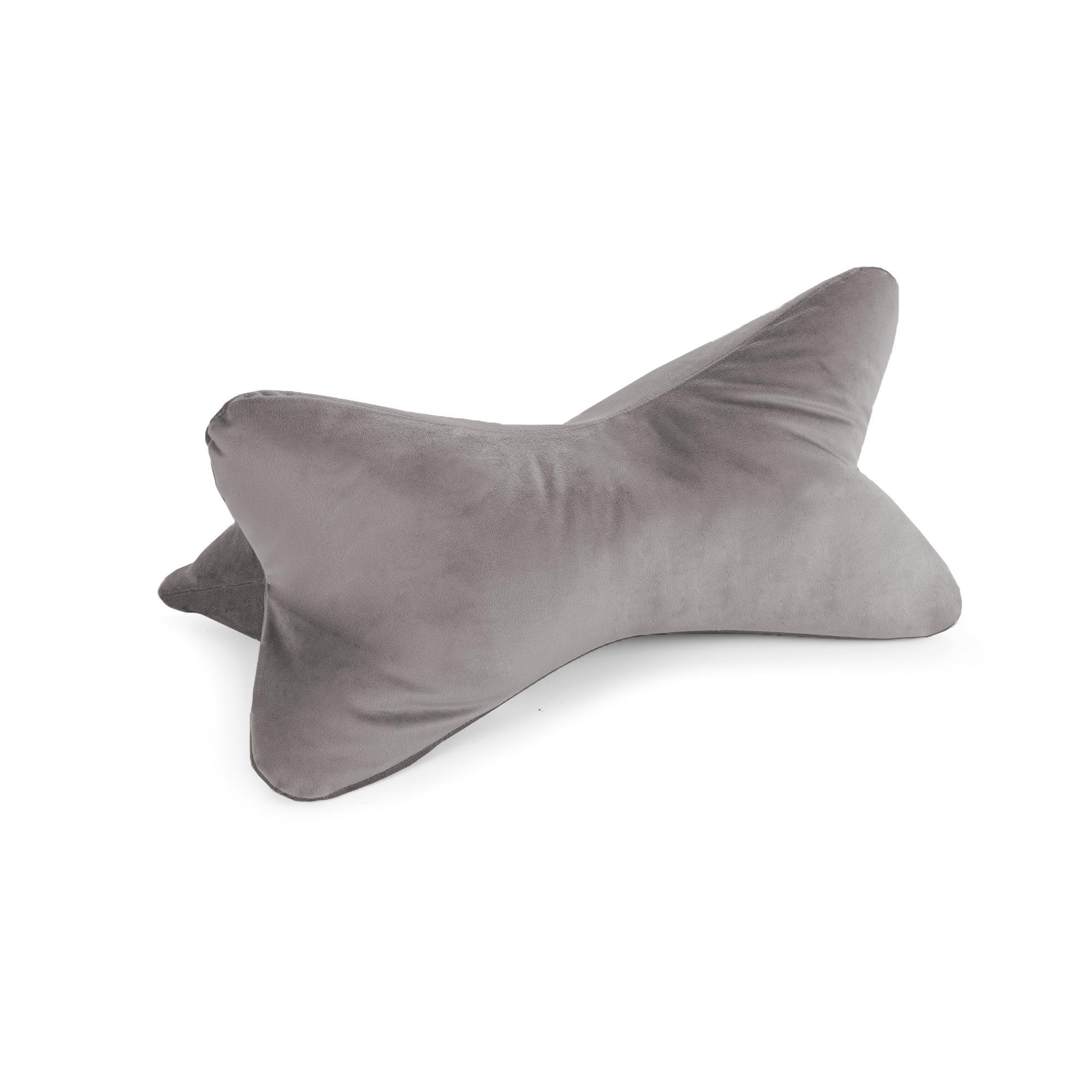 Vorderes Coverbild Bookiepad Leseknochen Cozy Samt - mittelgrau