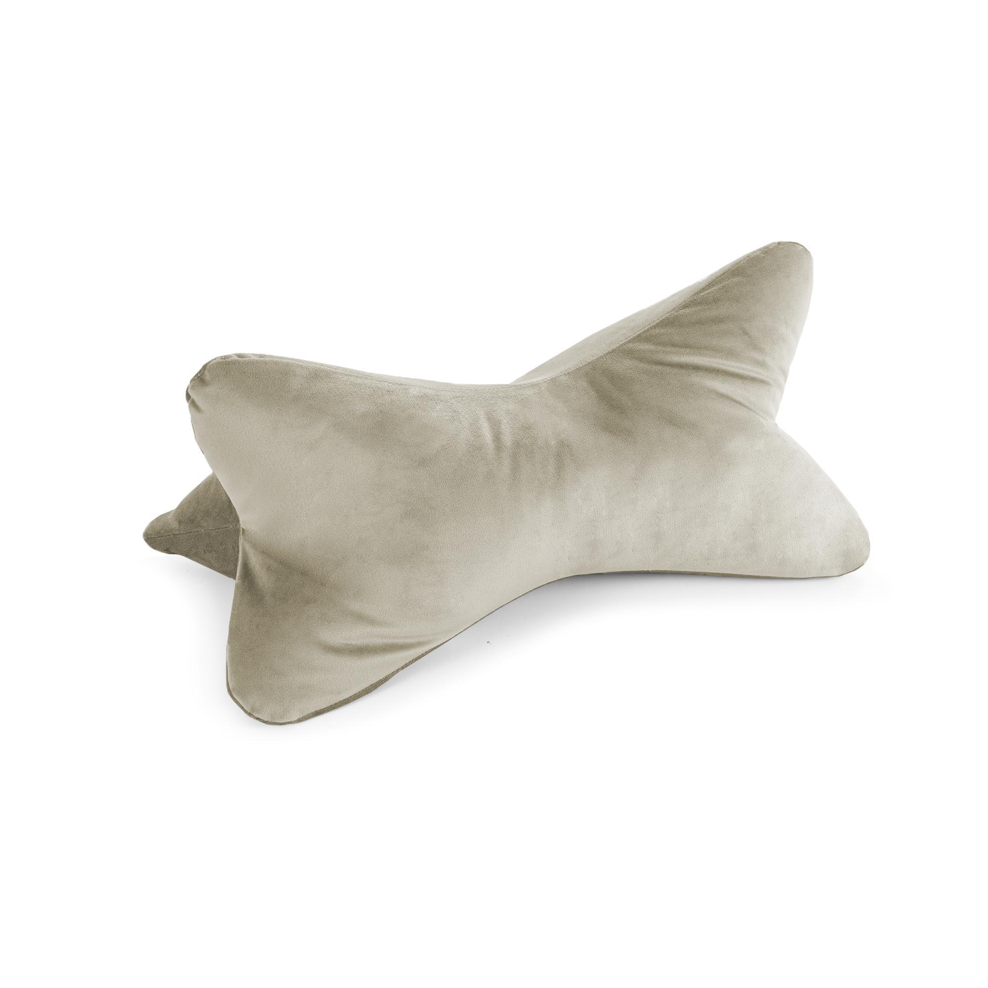 Vorderes Coverbild Bookiepad Leseknochen Cozy Samt - beige