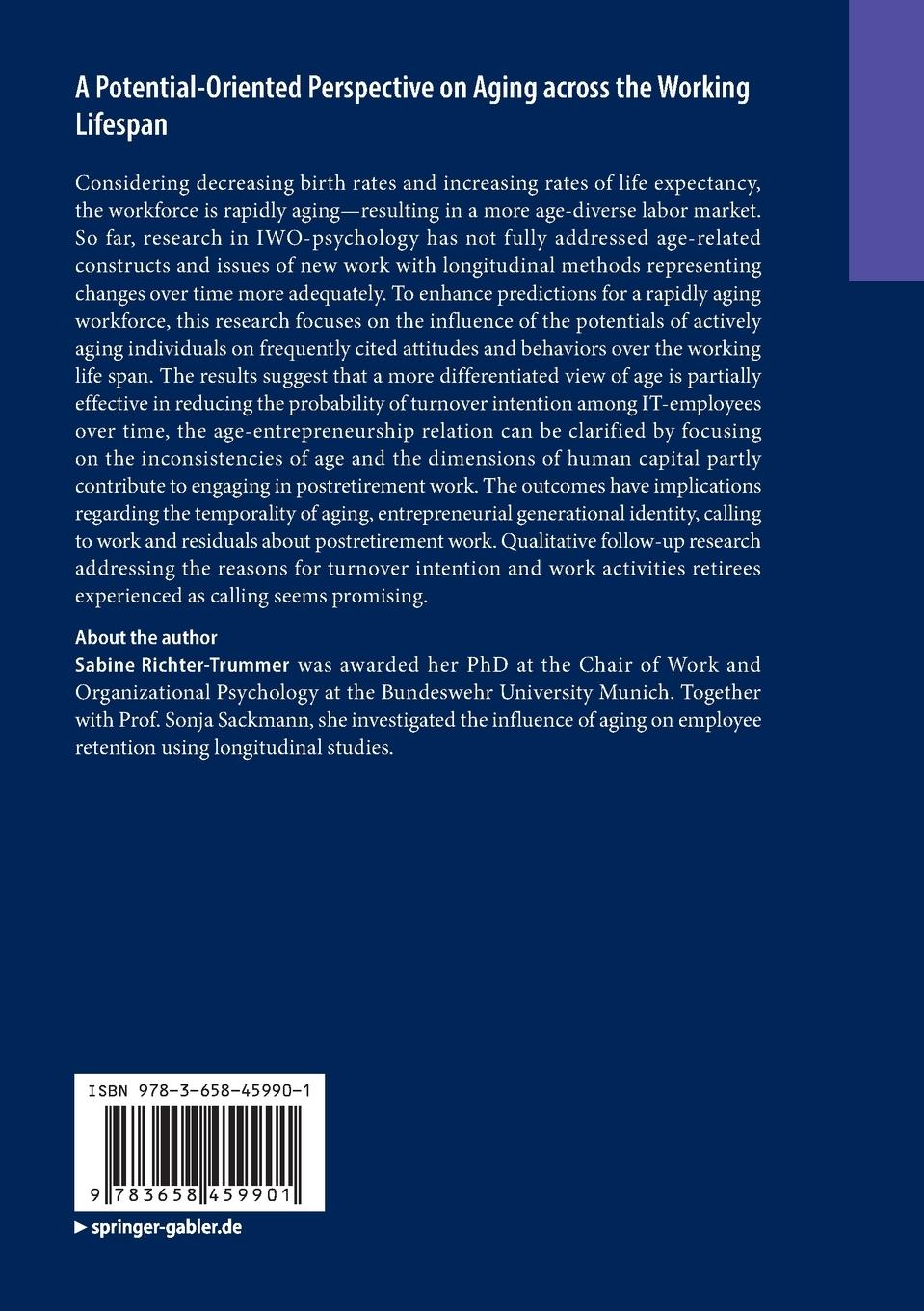 Rückseitencover A Potential-Oriented Perspective on Aging across the Working Lifespan