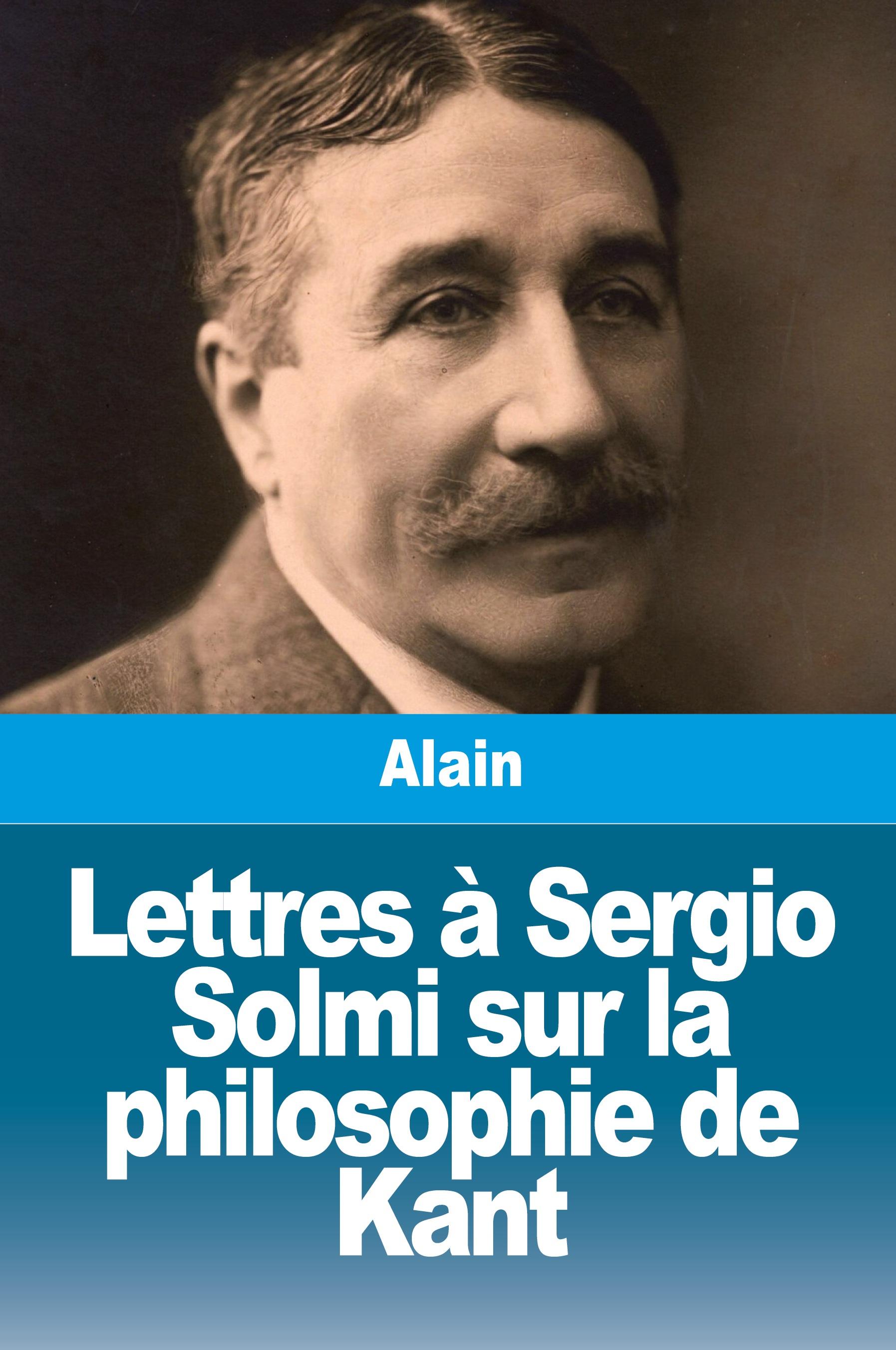 Vorderes Coverbild Lettres à Sergio Solmi sur la philosophie de Kant