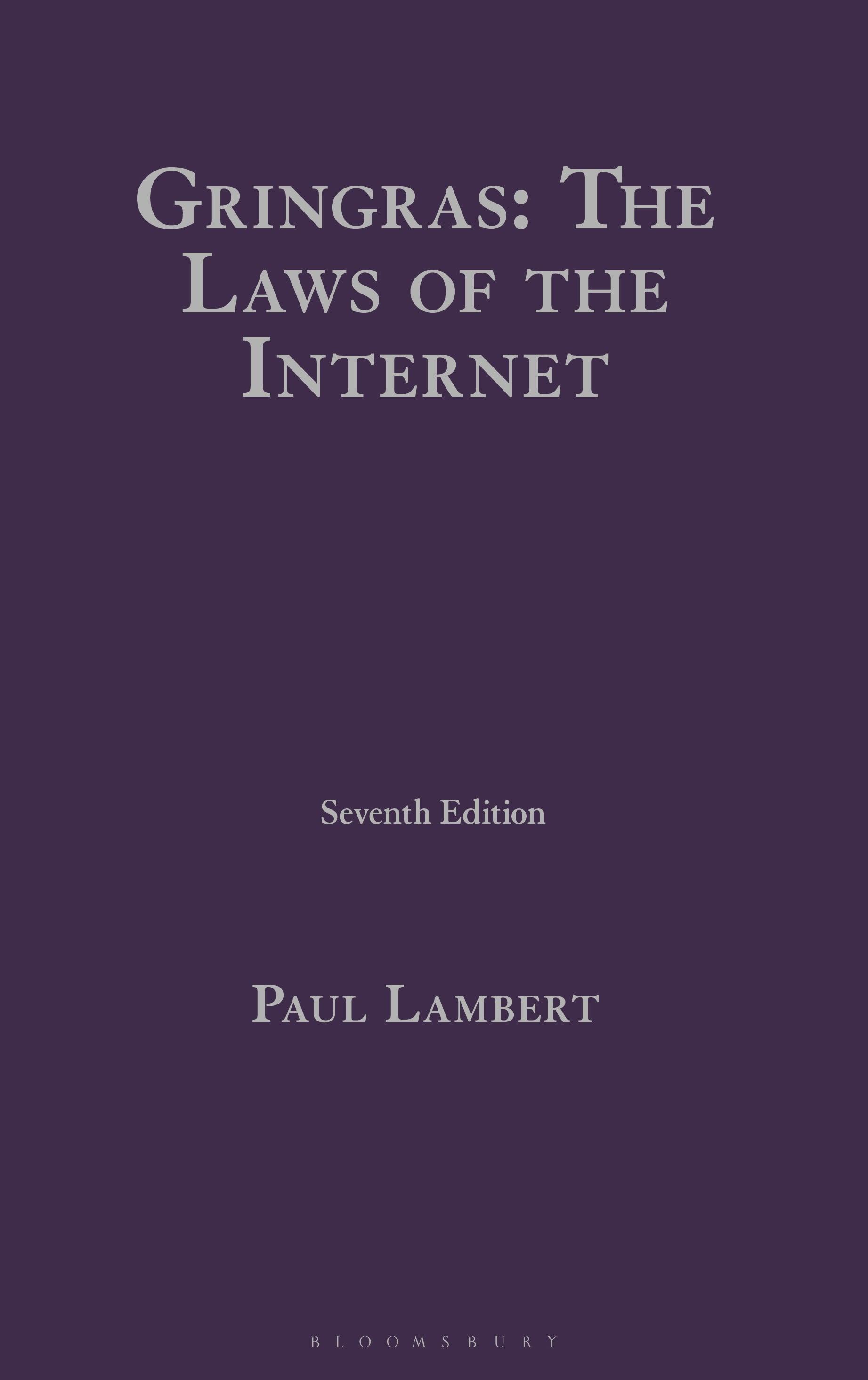 Vorderes Coverbild Gringras: The Laws of the Internet