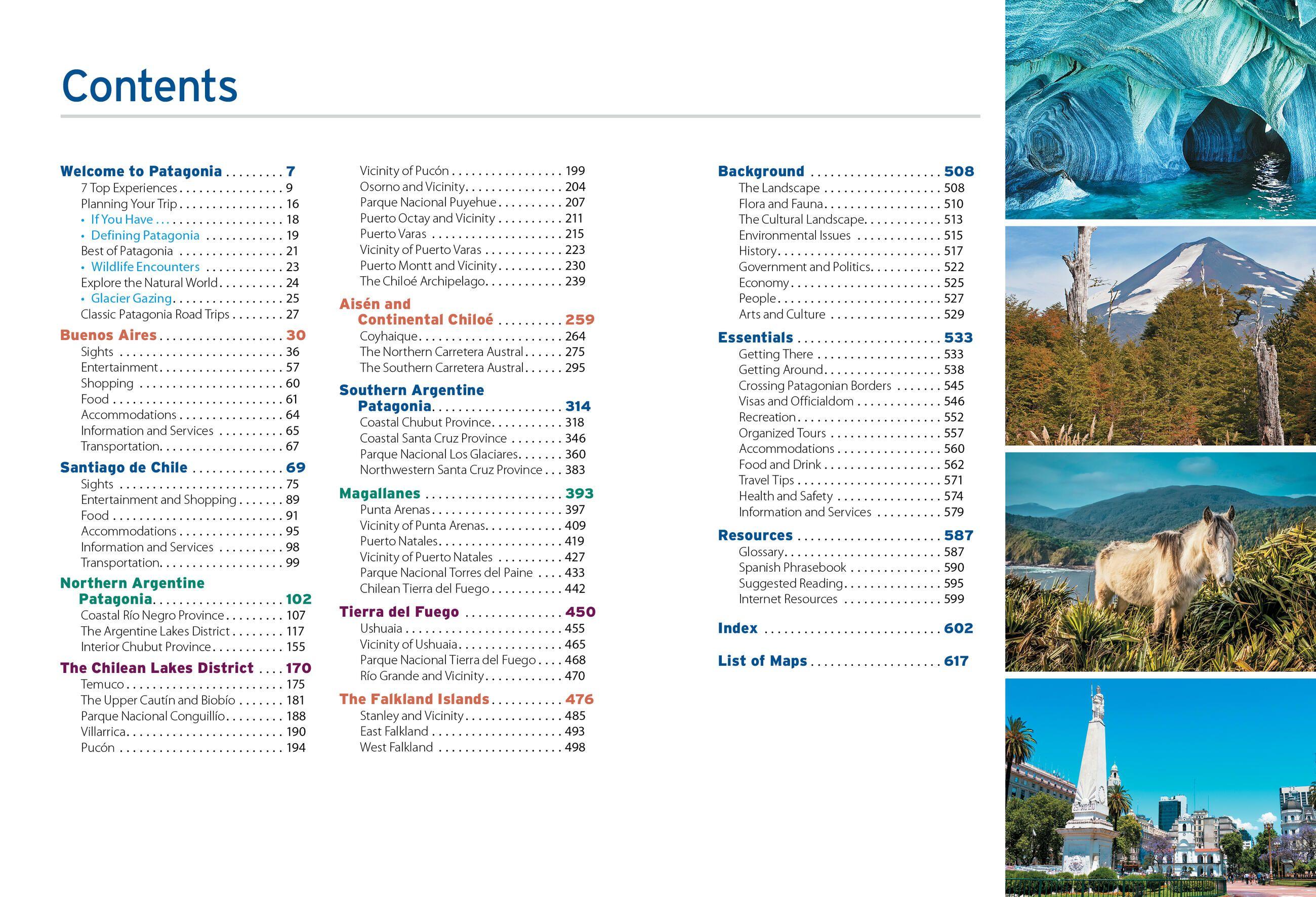 Beispielinhalt (Bild) Moon Patagonia: With National Parks in Argentina & Chile