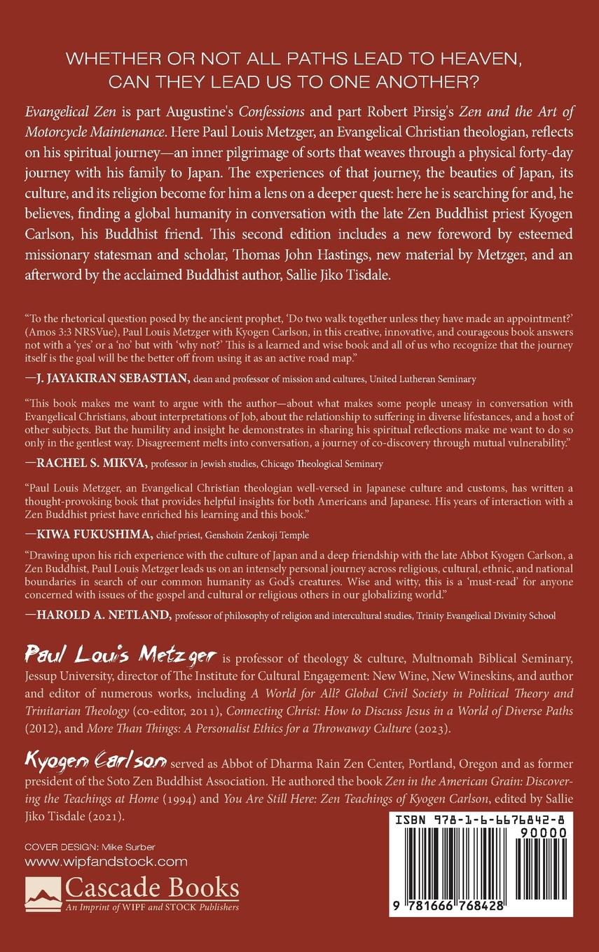 Rückseitencover Evangelical Zen, Second Edition