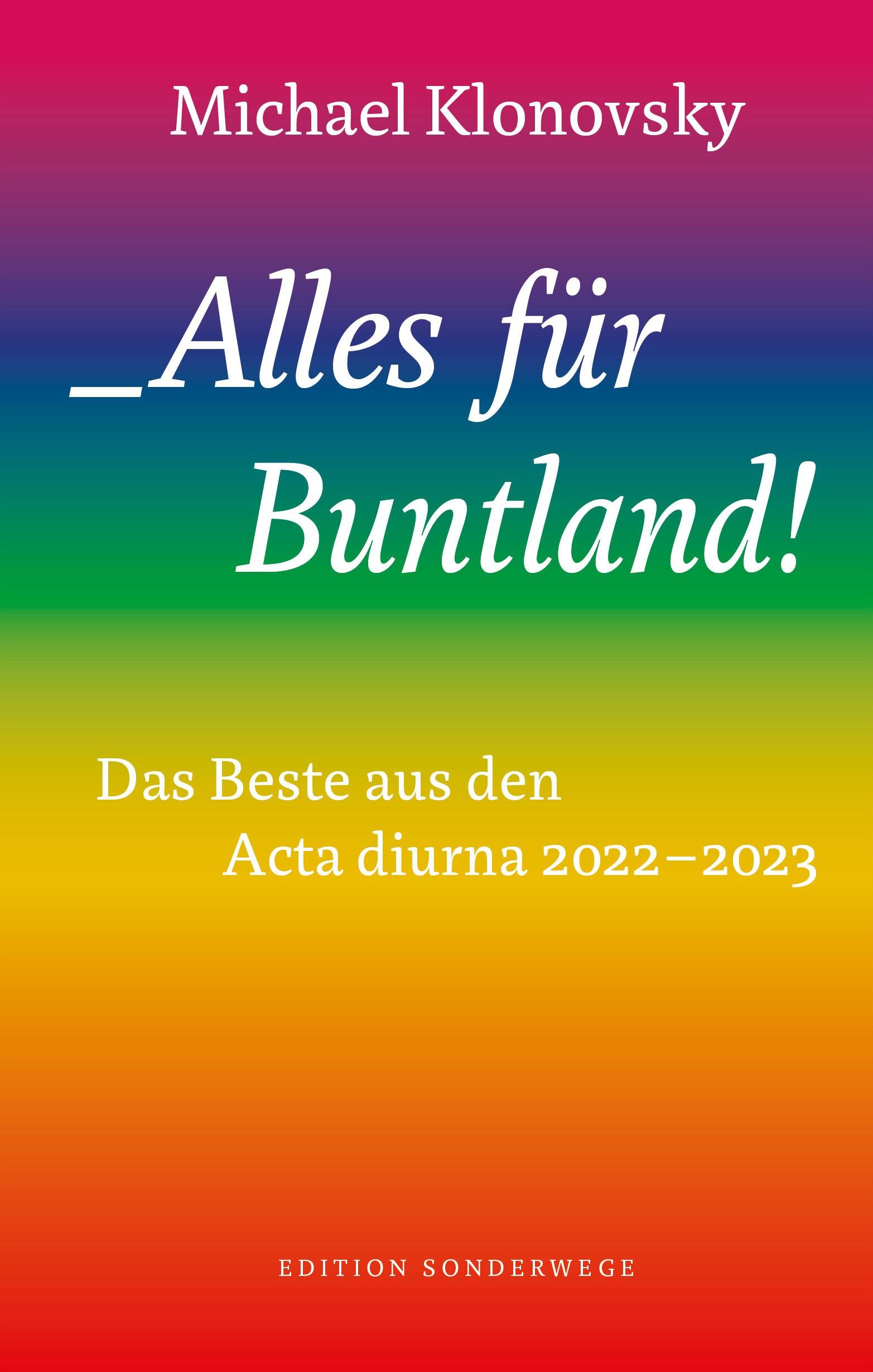 Vorderes Coverbild Alles für Buntland!
