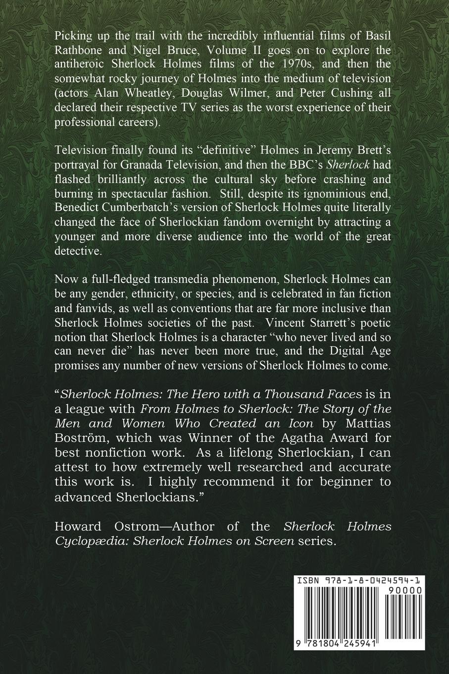 Rückseitencover Sherlock Holmes