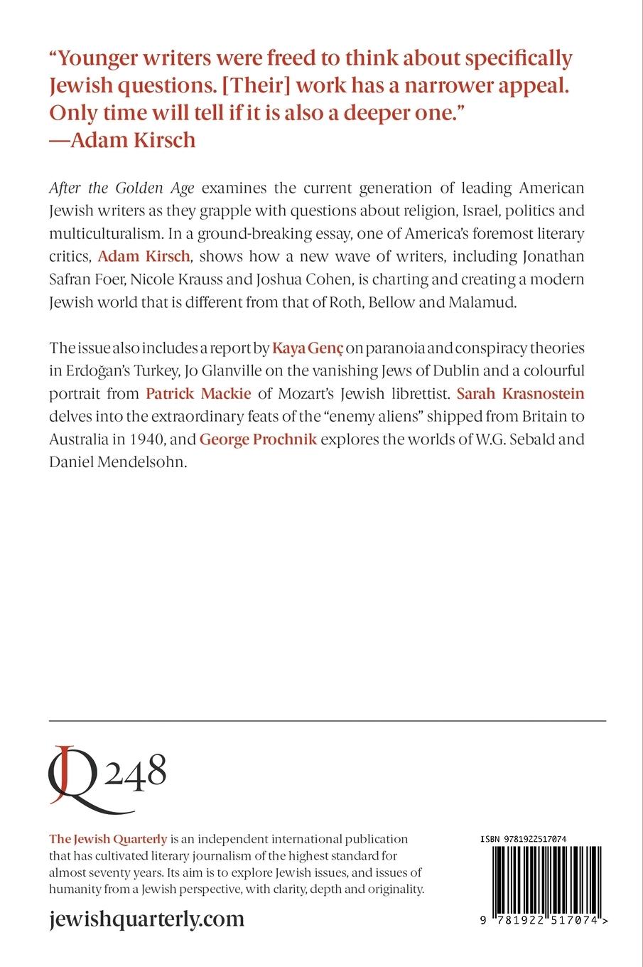 Rückseitencover After the Golden Age