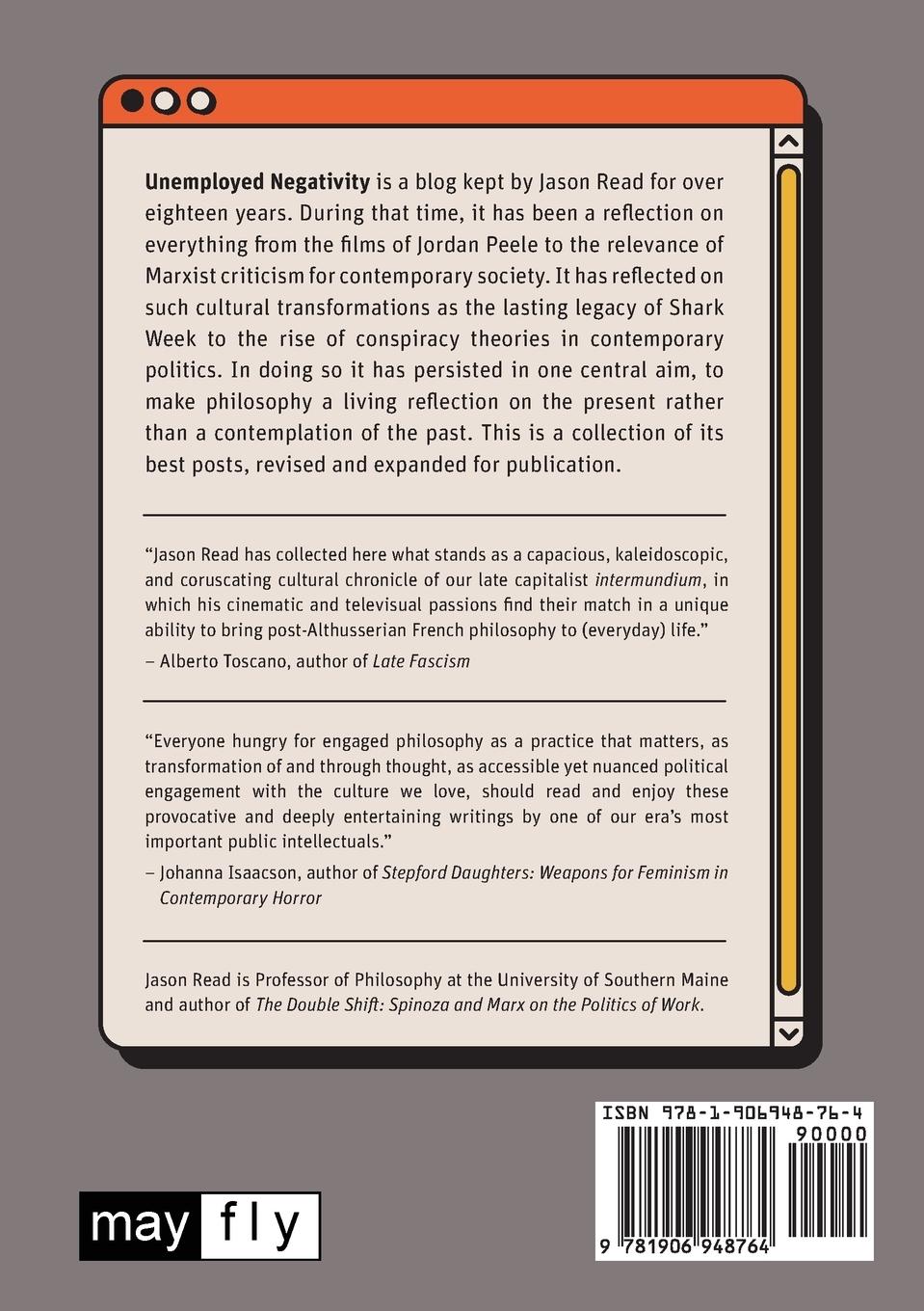 Rückseitencover Unemployed Negativity