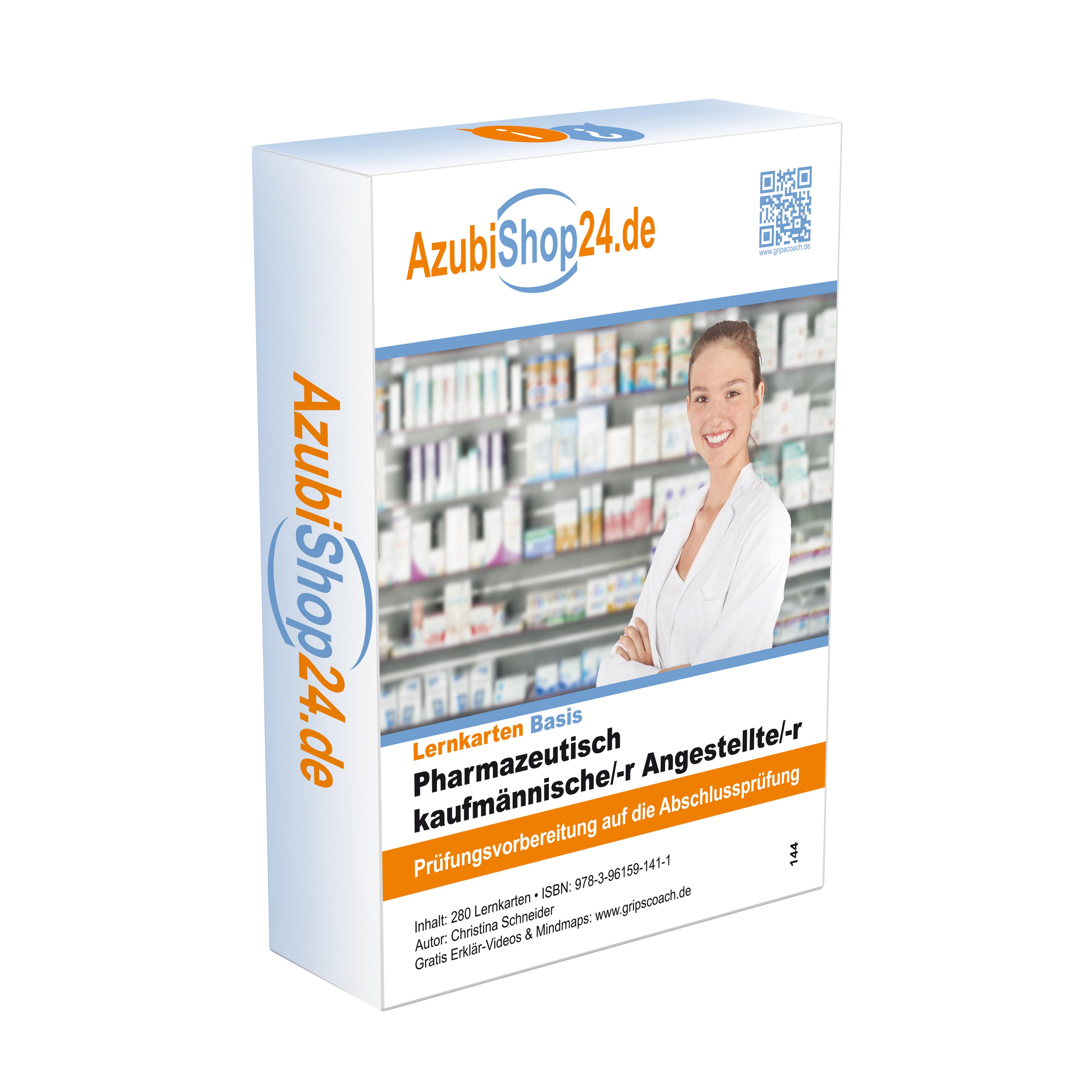 Beispielinhalt (Bild) Kombi-Paket Pharmazeutisch kaufmännischer Angestellter PKA Lernkarten