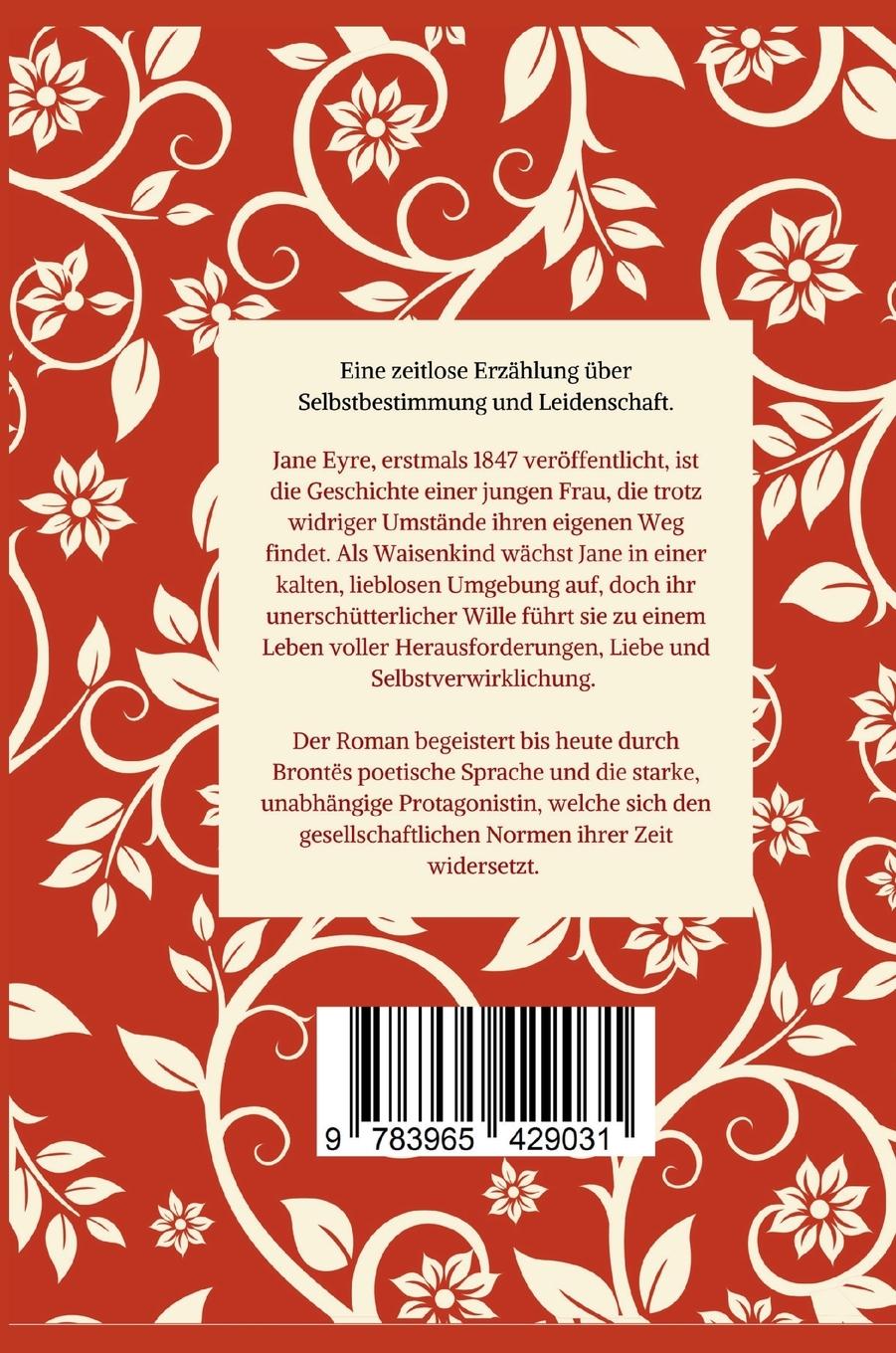 Rückseitencover Charlotte Brontë: Jane Eyre. Eine Autobiographie. Vollständige Neuausgabe