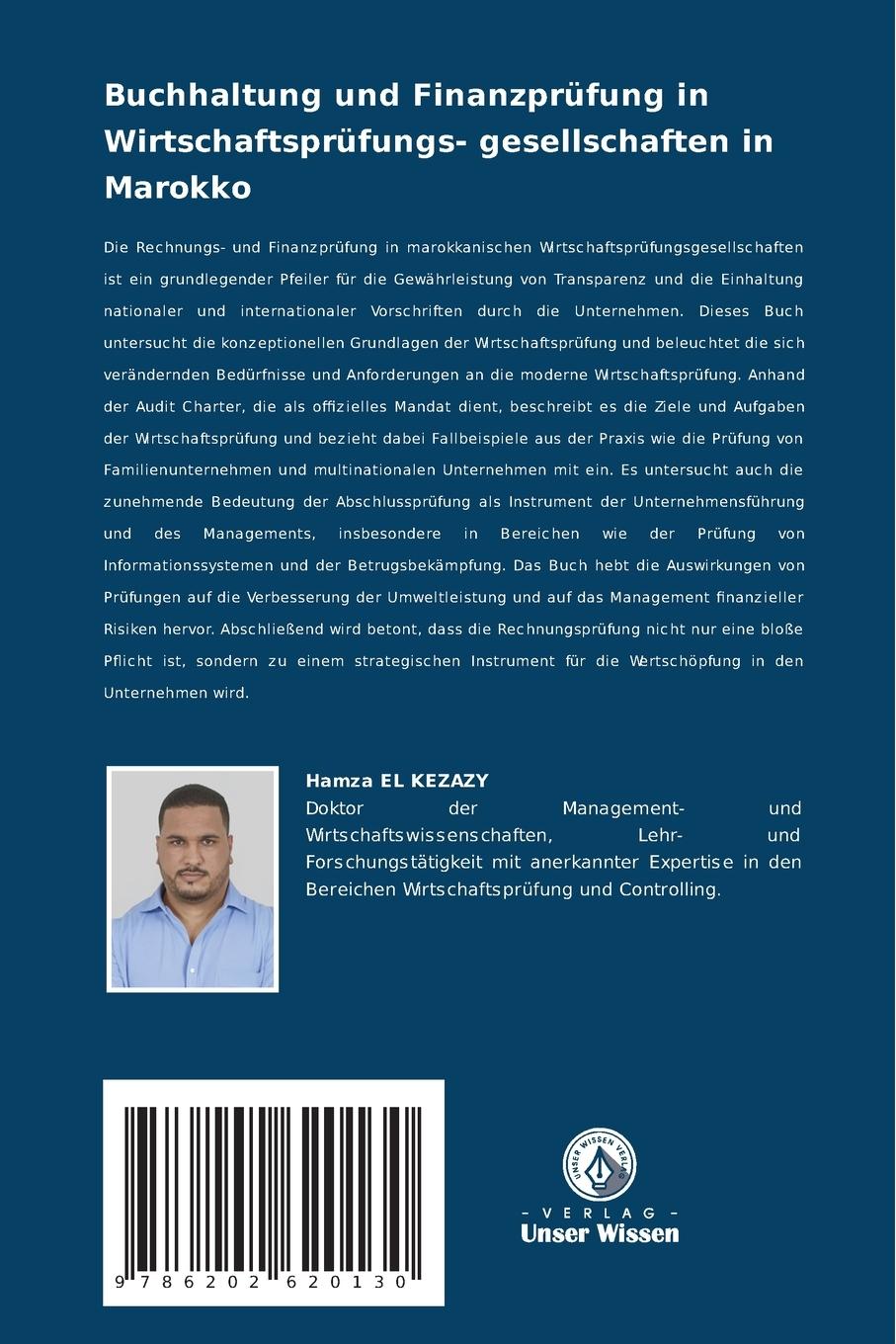 Rückseitencover Buchhaltung und Finanzprüfung in Wirtschaftsprüfungs- gesellschaften in Marokko