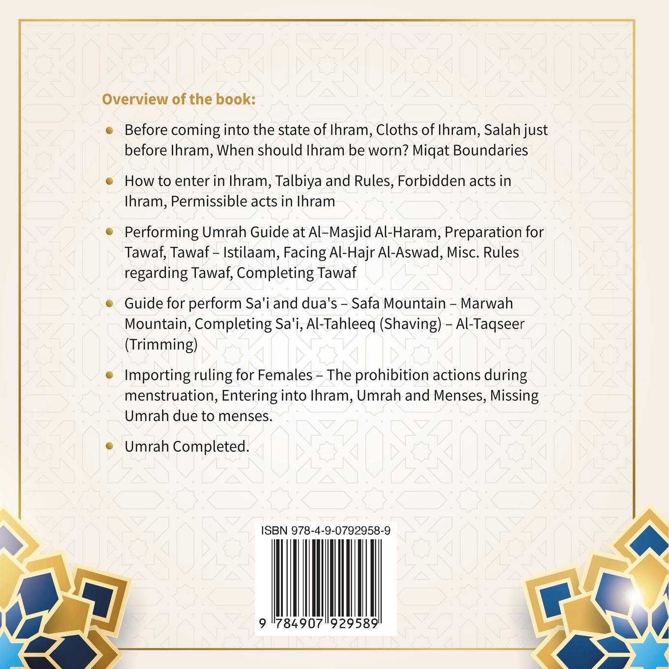 Rückseitencover Umrah Guide Book