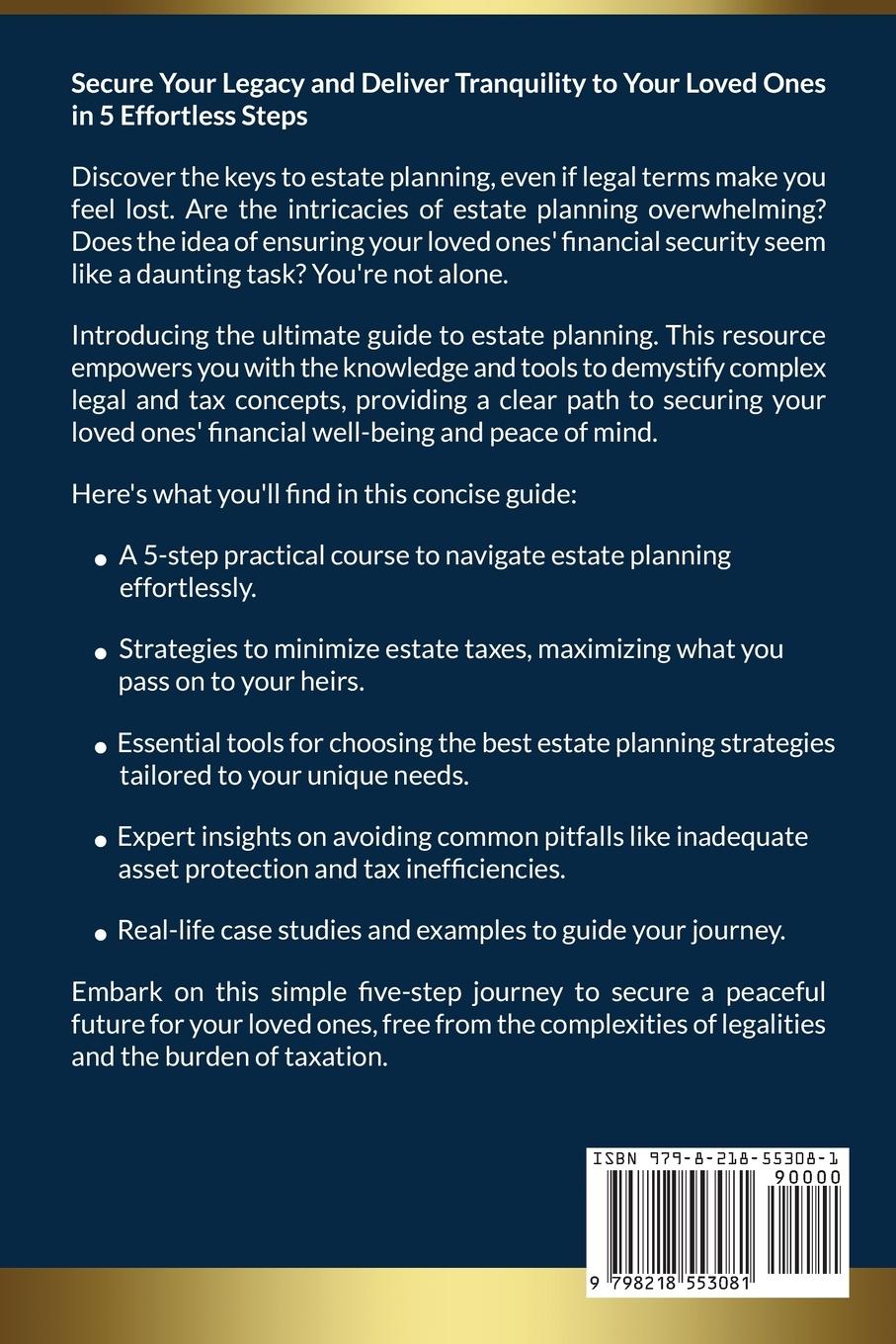 Rückseitencover Estate Planning Essentials