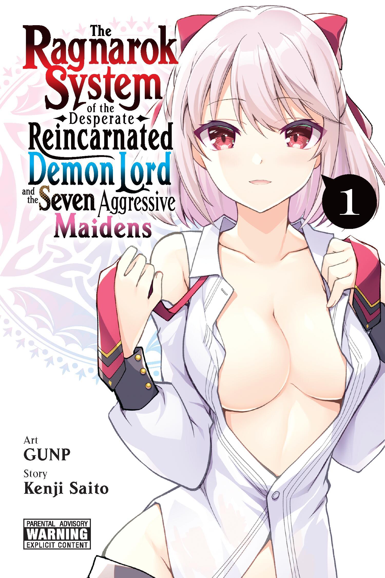 Vorderes Coverbild The Ragnarok System of the Desperate Reincarnated Demon Lord and the Seven Aggressive Maidens, Vol. 1