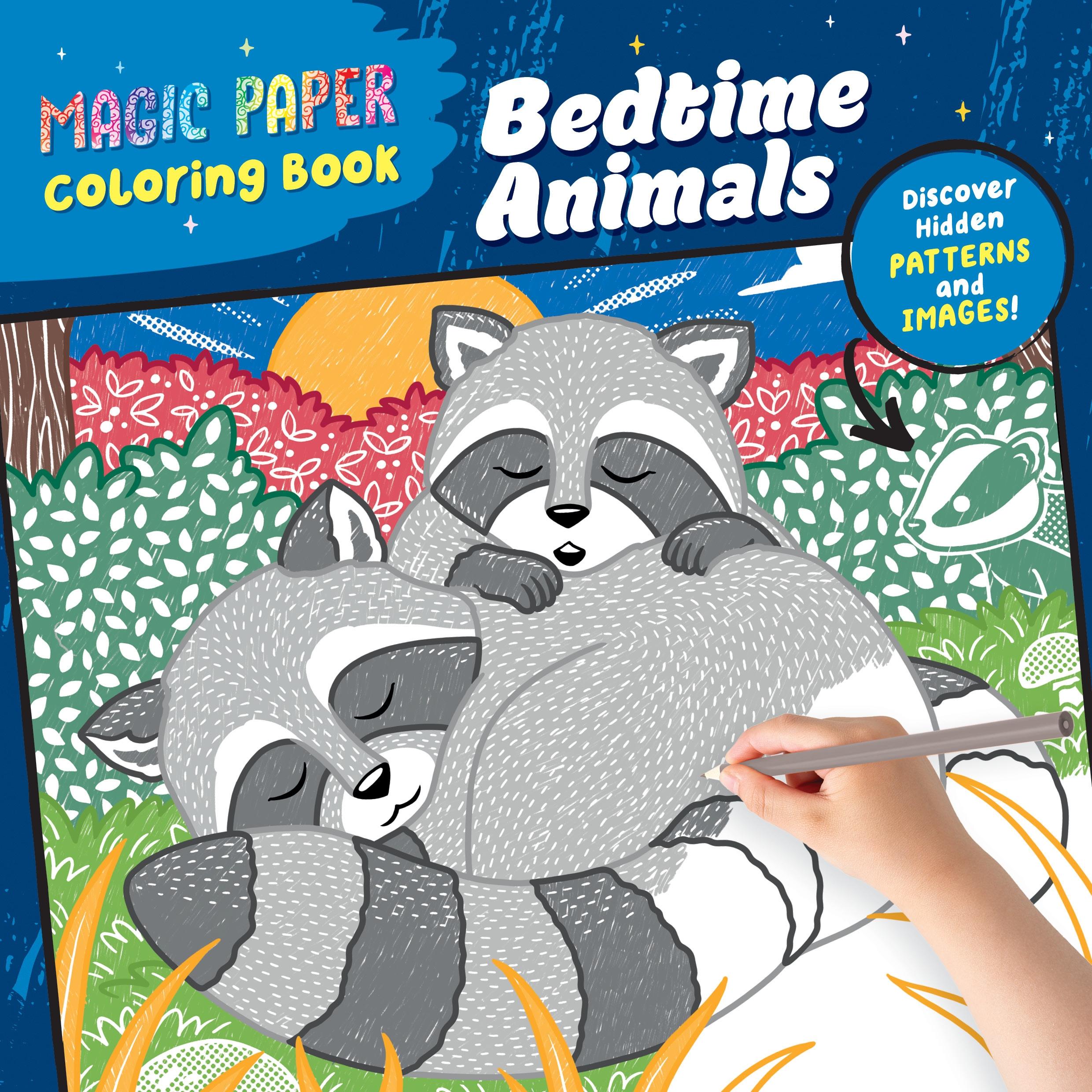Vorderes Coverbild Magic Paper Coloring Book: Bedtime Animals