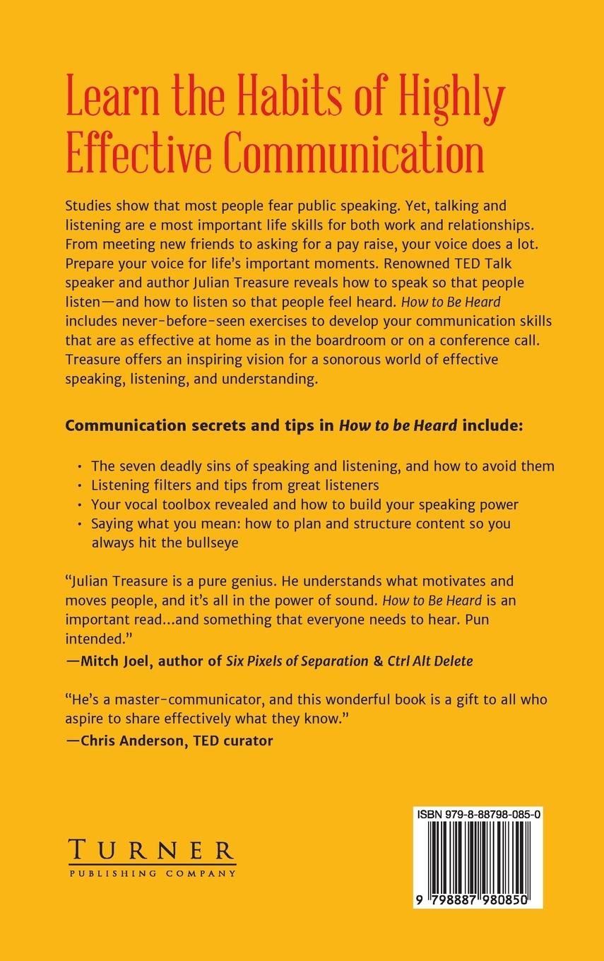 Rückseitencover How to Be Heard
