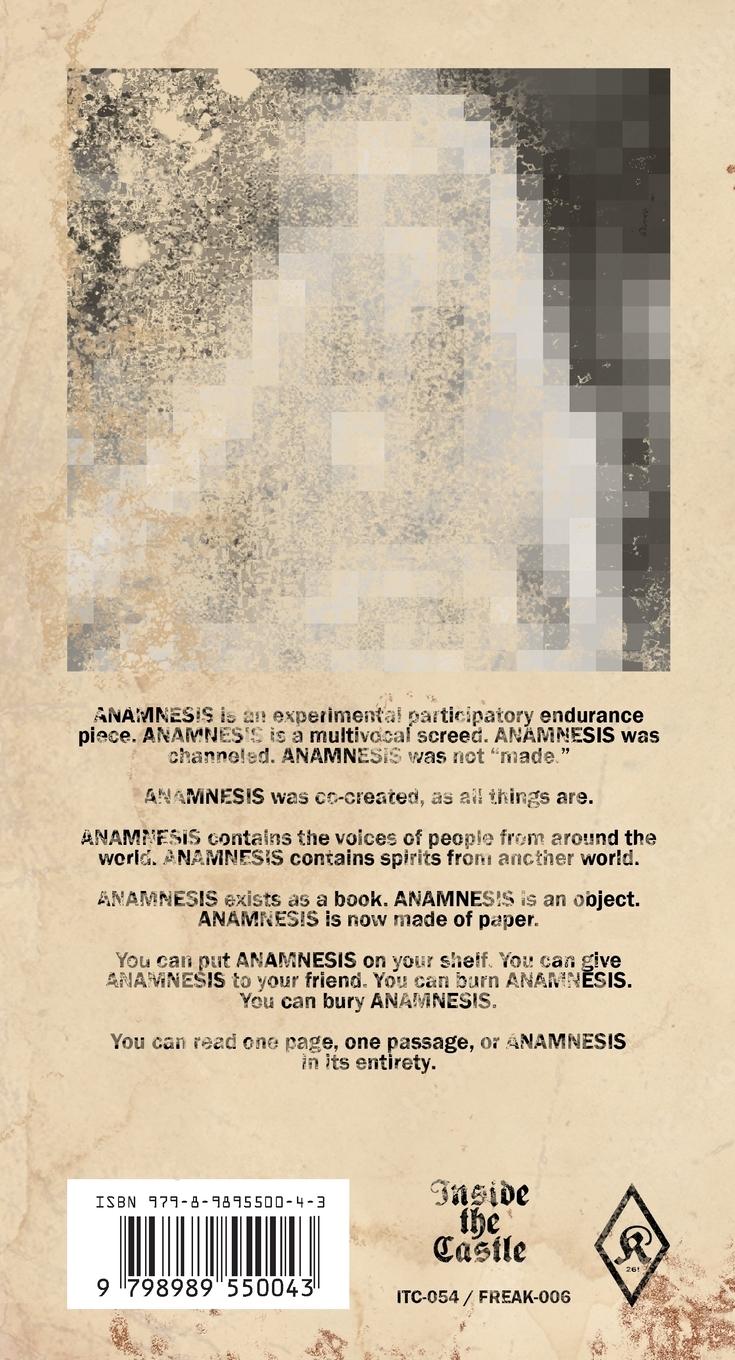 Rückseitencover Anamnesis