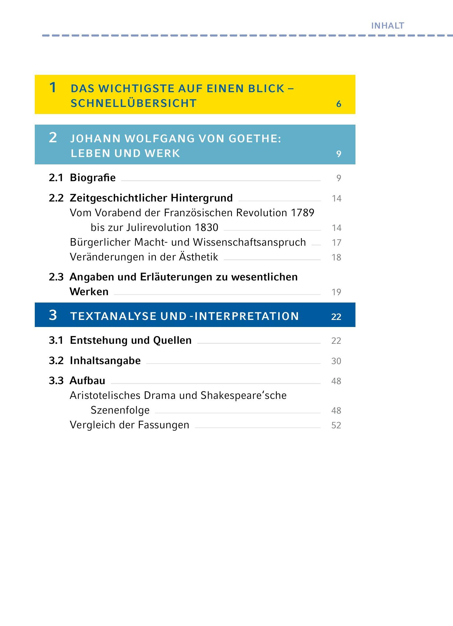 Beispielinhalt (Bild) Faust I von Johann Wolfgang von Goethe - Textanalyse und Interpretation