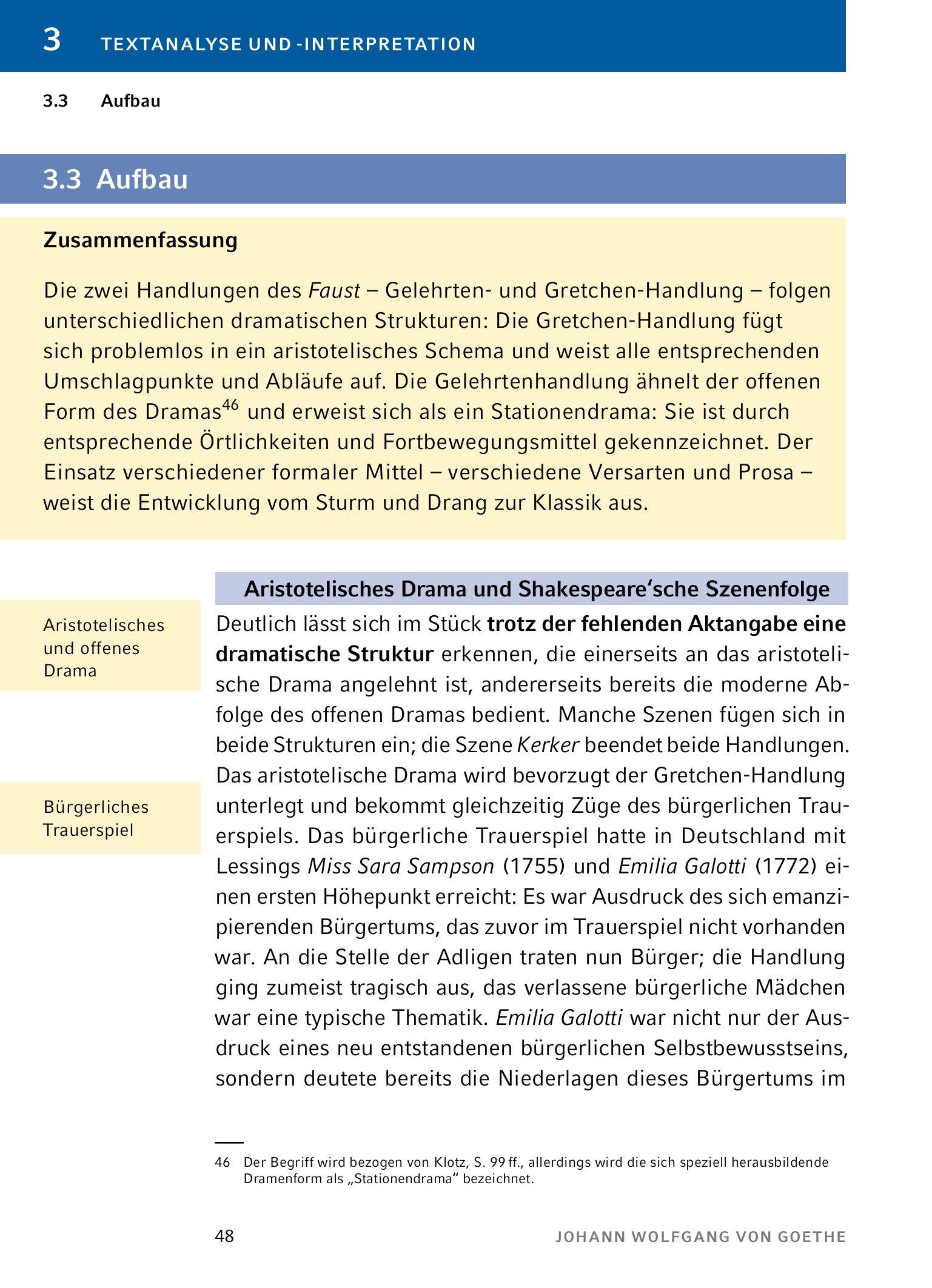 Beispielinhalt (Bild) Faust I von Johann Wolfgang von Goethe - Textanalyse und Interpretation