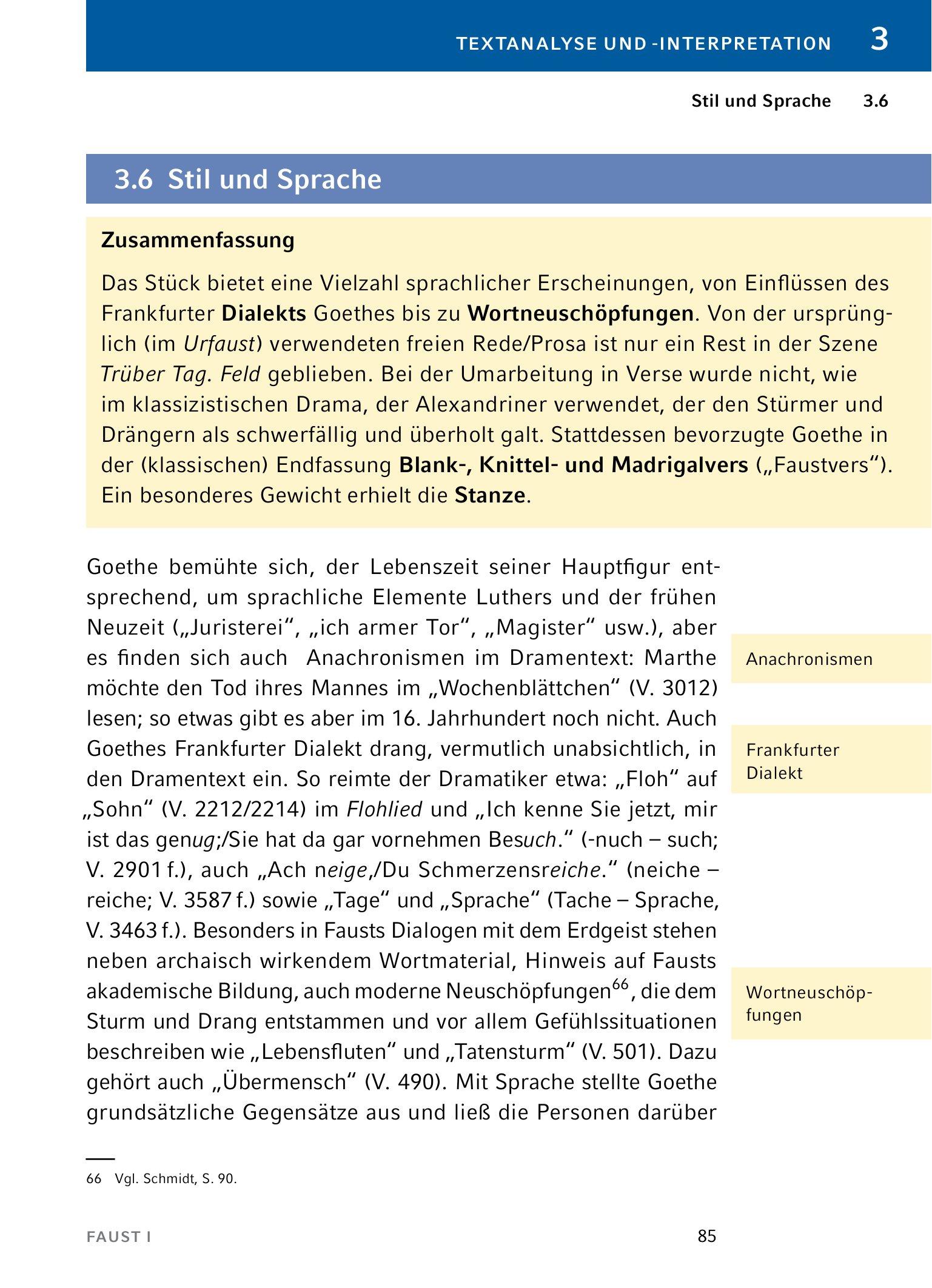 Beispielinhalt (Bild) Faust I von Johann Wolfgang von Goethe - Textanalyse und Interpretation