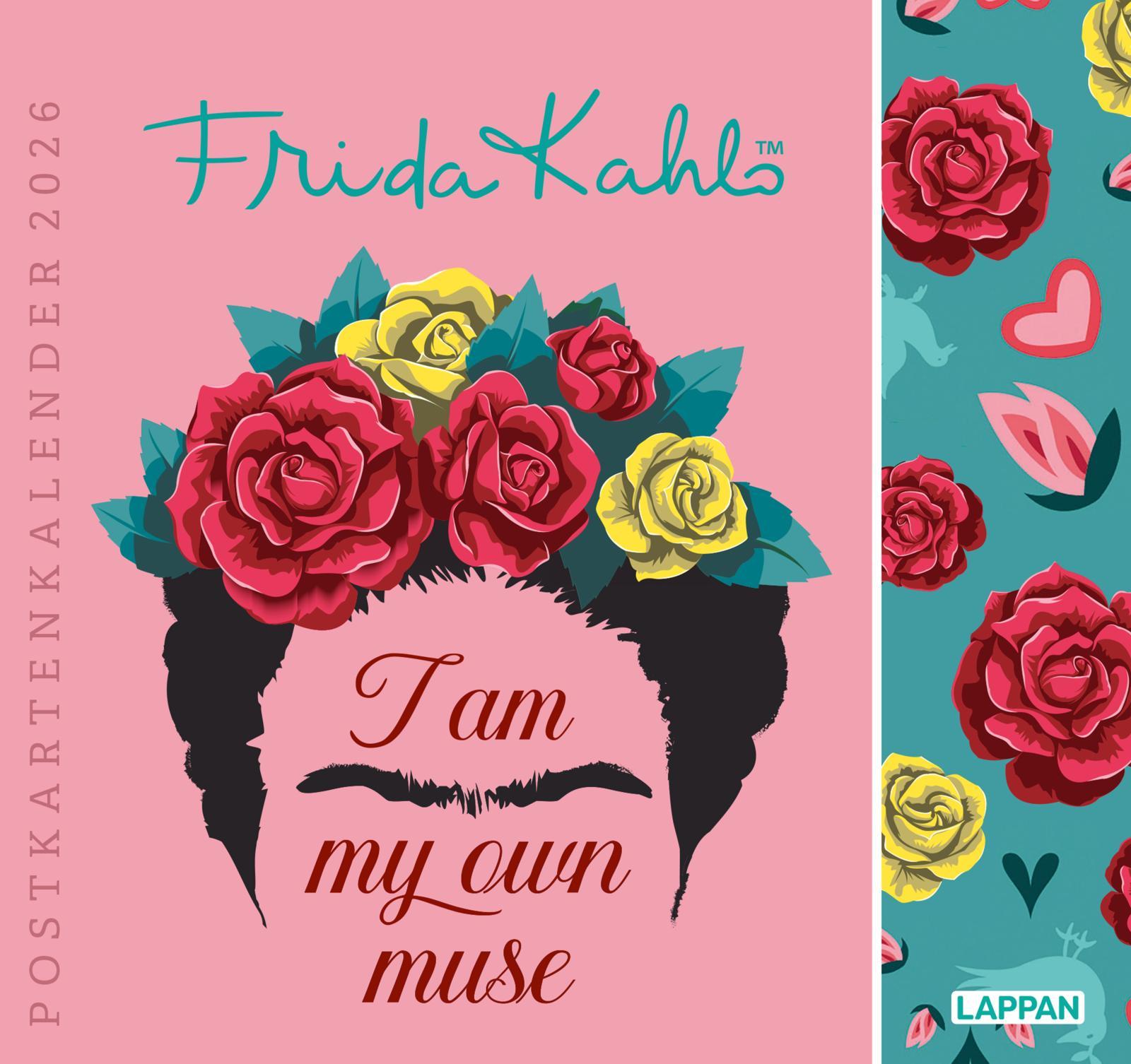 Beispielinhalt (Bild) Frida Kahlo Postkartenkalender 2026