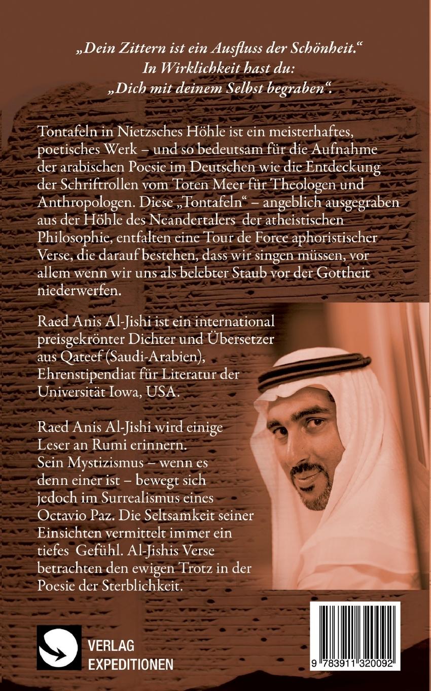 Rückseitencover Tontafeln in Nietzsches Höhle