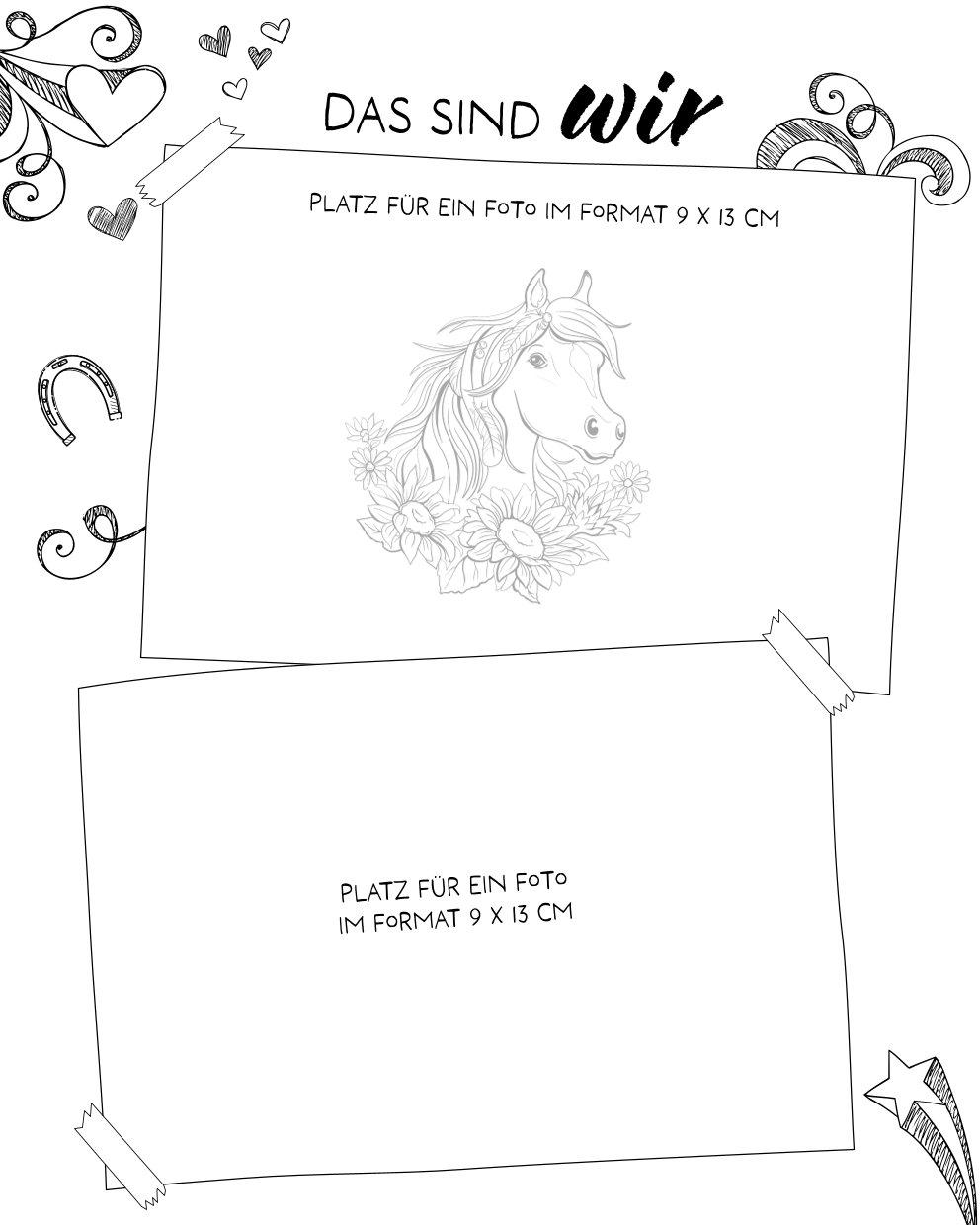 Beispielinhalt (Bild) Die Bucket List für Pferdemädchen