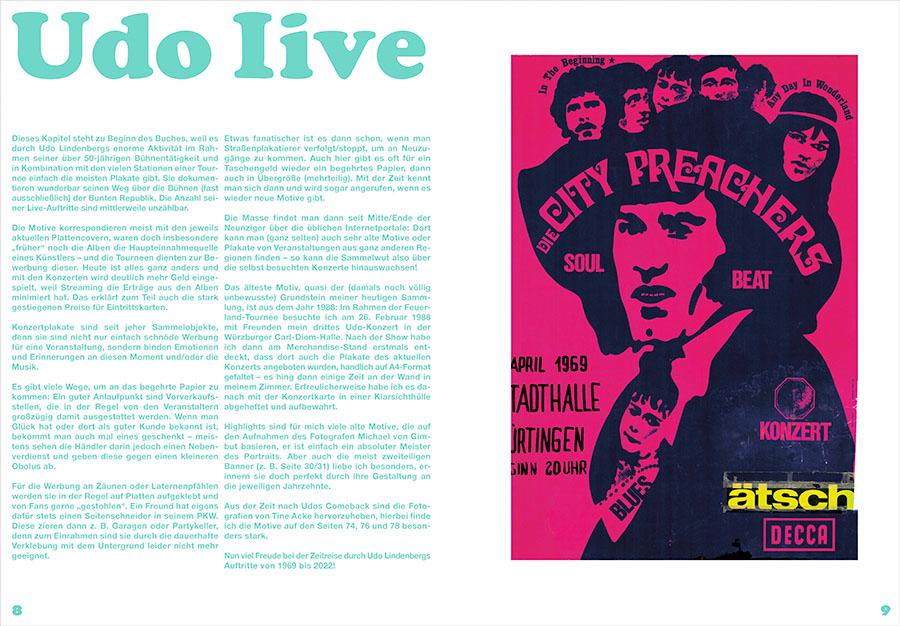 Beispielinhalt (Bild) Udo Lindenberg Posterbuch