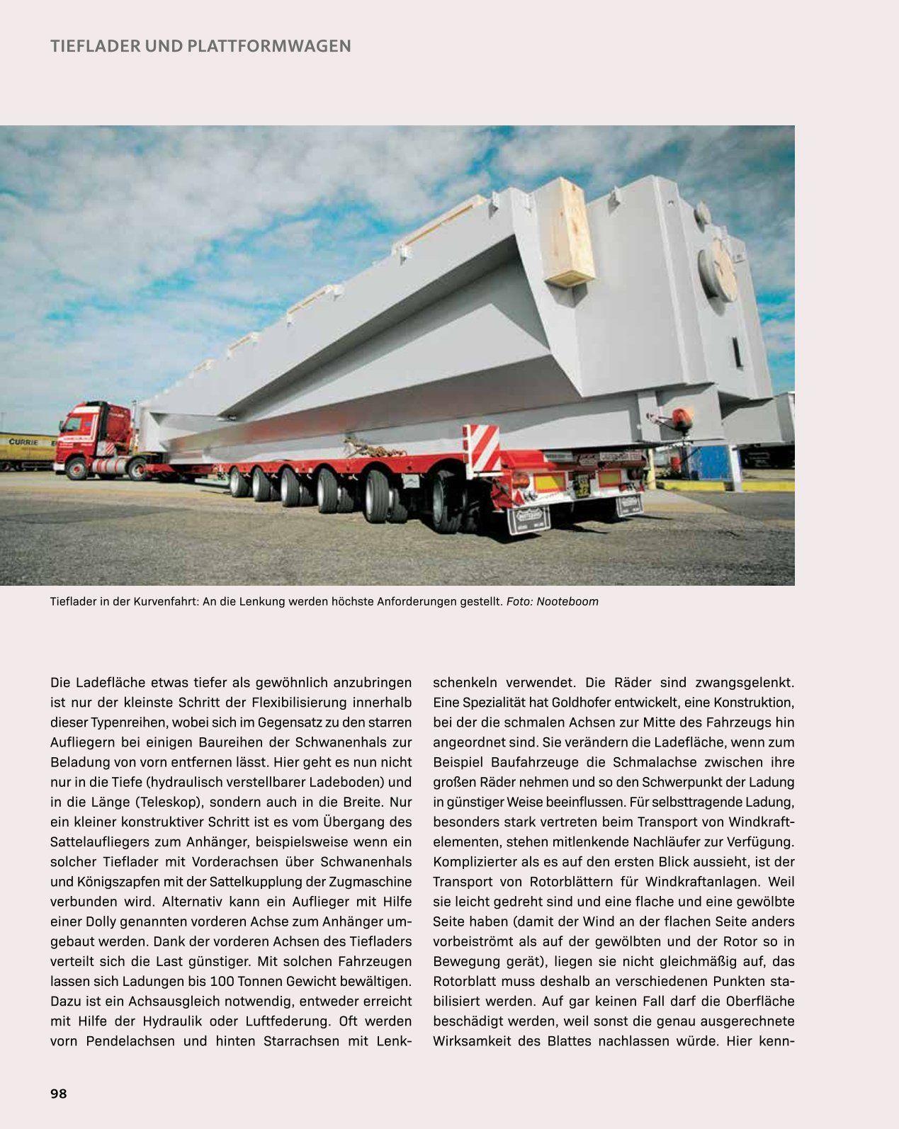 Beispielinhalt (Bild) Schwertransporte