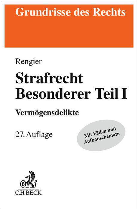 Vorderes Coverbild Strafrecht Besonderer Teil I