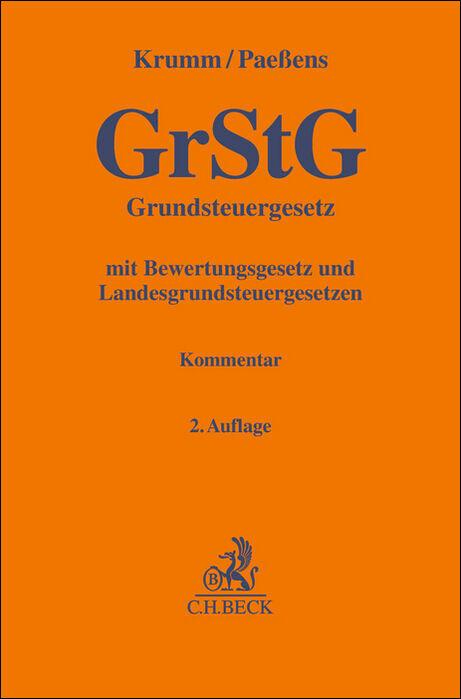 Vorderes Coverbild Grundsteuergesetz. GrStG