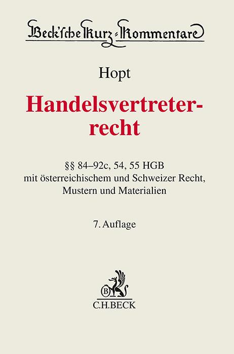 Vorderes Coverbild Handelsvertreterrecht