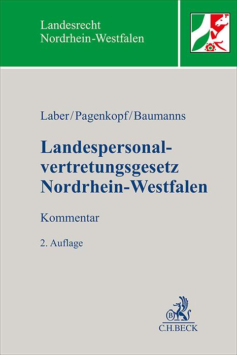 Vorderes Coverbild Landespersonalvertretungsgesetz Nordrhein-Westfalen. LandespersonalvertretungsG NRW