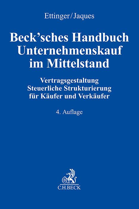 Vorderes Coverbild Beck'sches Handbuch Unternehmenskauf im Mittelstand