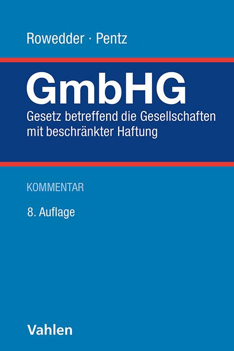 Vorderes Coverbild Gesetz betreffend die Gesellschaften mit beschränkter Haftung