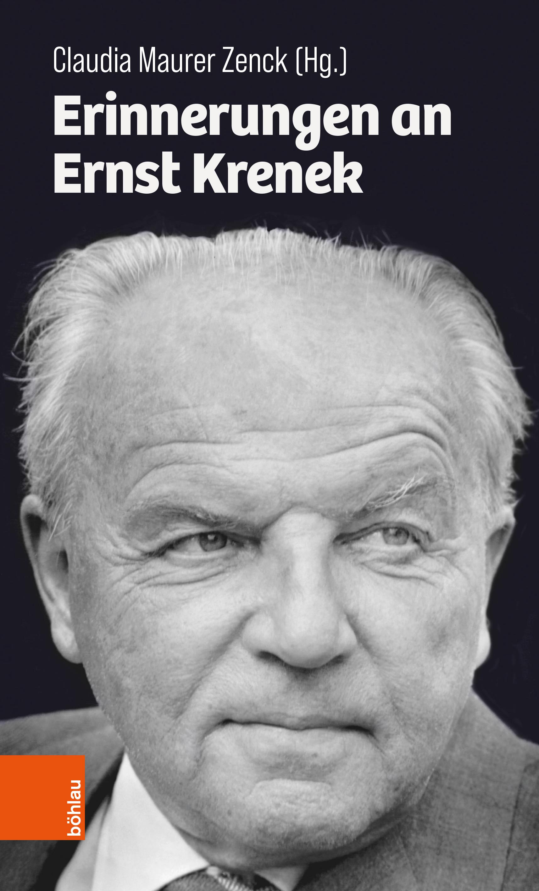 Vorderes Coverbild Erinnerungen an Ernst Krenek