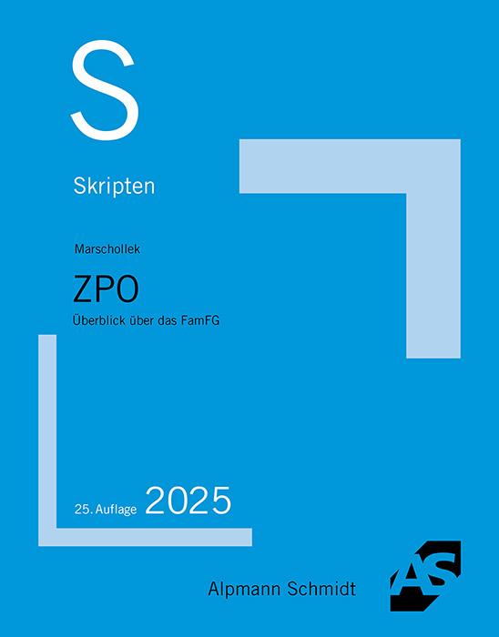 Vorderes Coverbild Skript ZPO