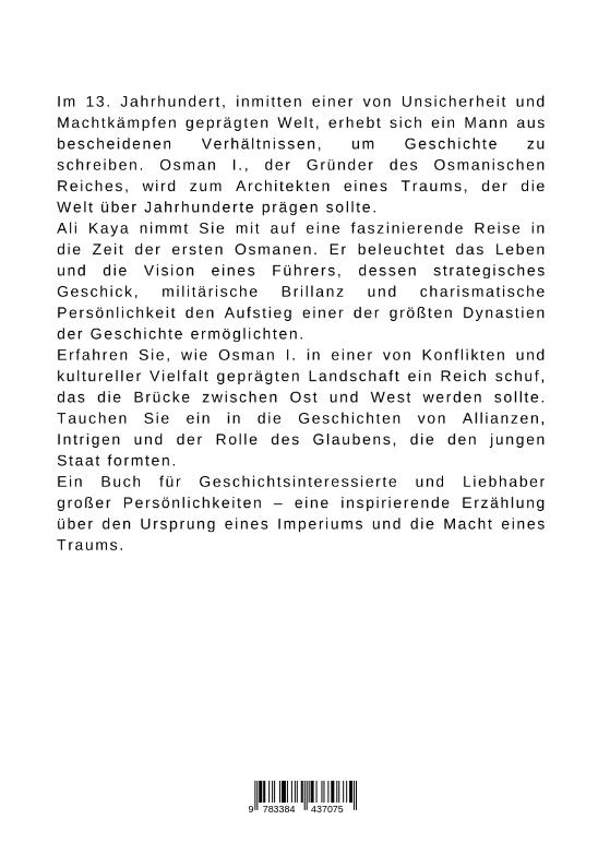 Rückseitencover Osman I.:  Der Traum von einem Reich