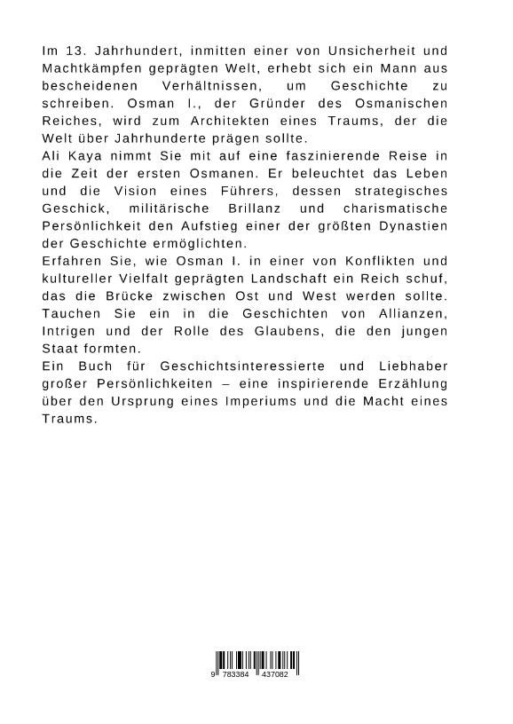 Rückseitencover Osman I.:  Der Traum von einem Reich