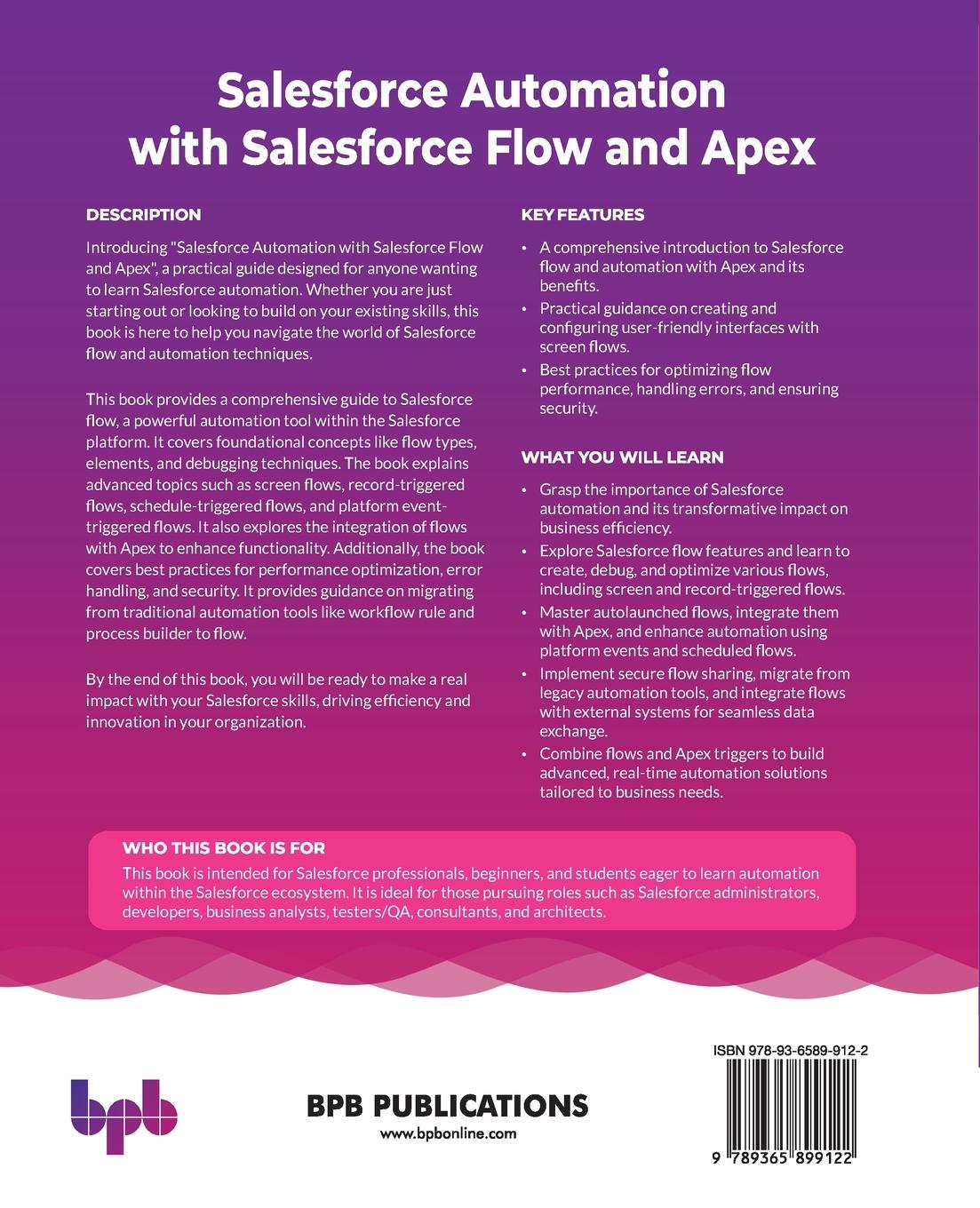Rückseitencover Salesforce Automation with Salesforce Flow and Apex