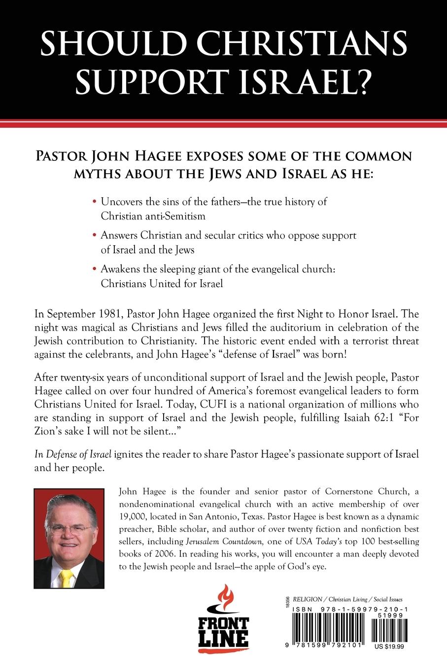 Rückseitencover In Defense of Israel, Revised