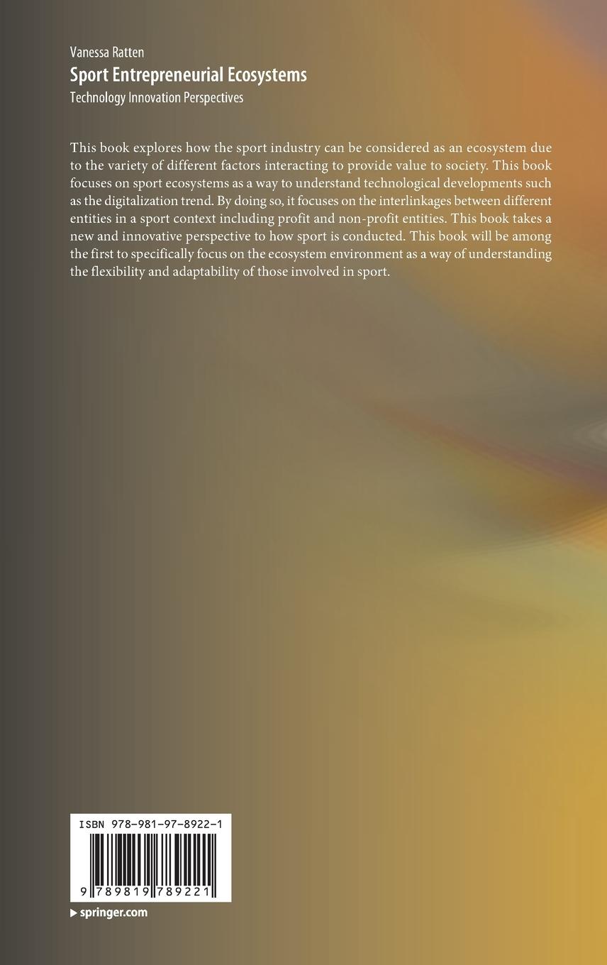 Rückseitencover Sport Entrepreneurial Ecosystems