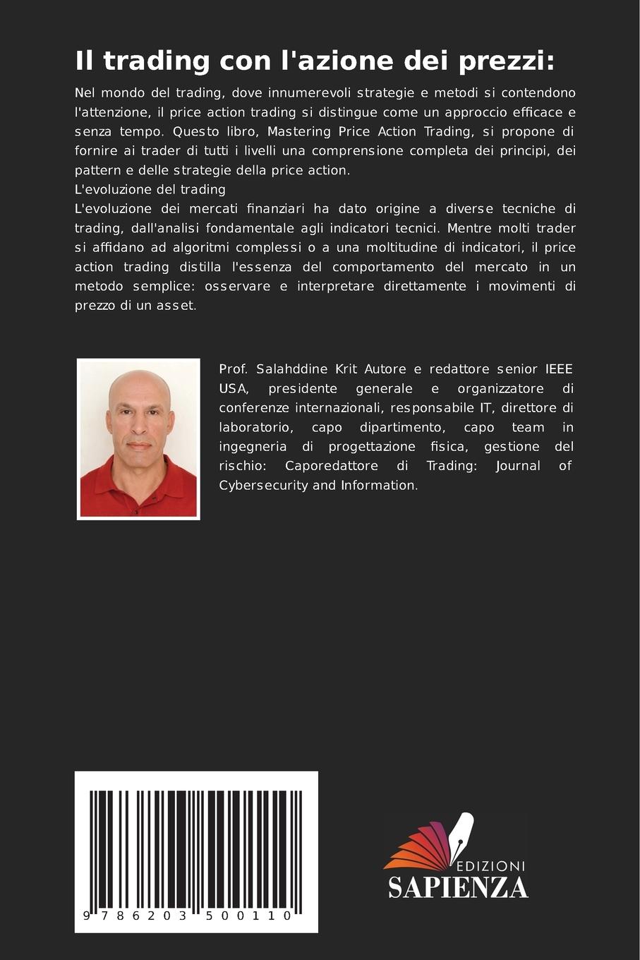 Rückseitencover Il trading con l'azione dei prezzi: