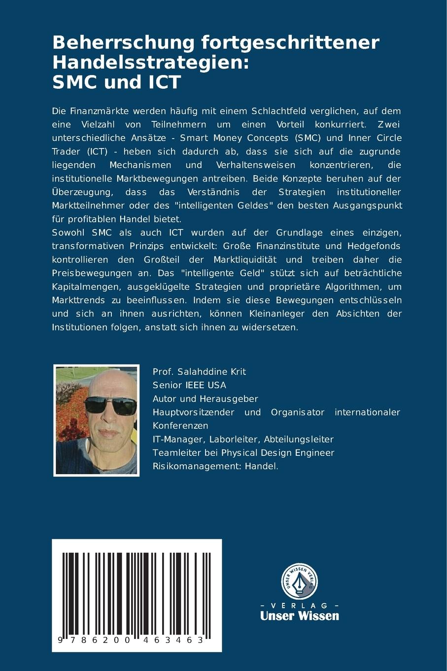 Rückseitencover Beherrschung fortgeschrittener Handelsstrategien: SMC und ICT