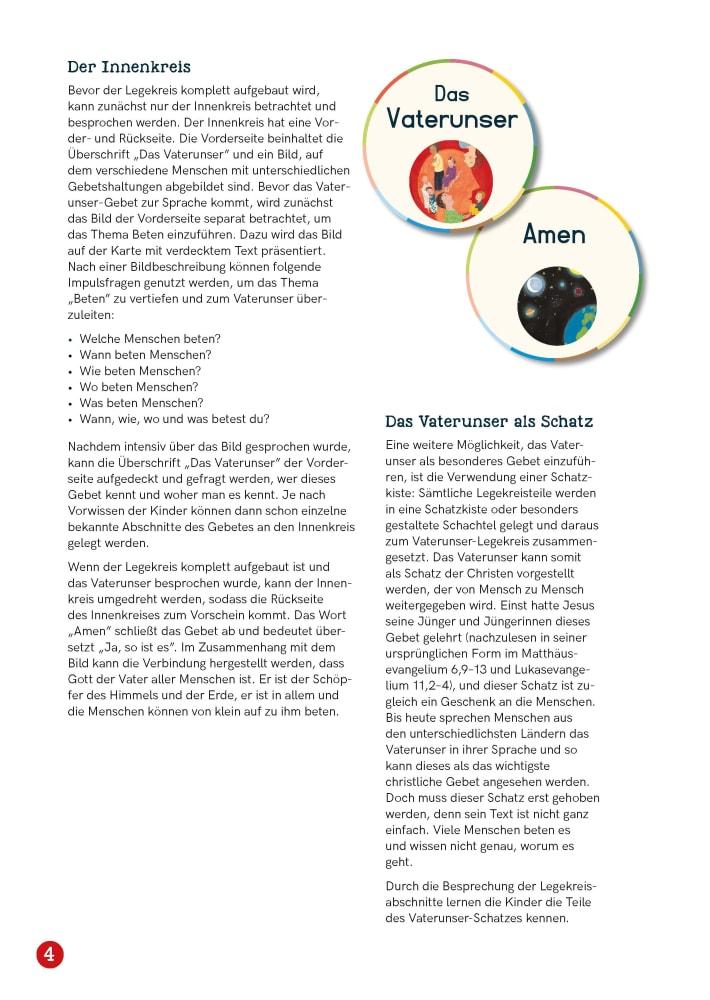 Beispielinhalt (Bild) Vater unser. Ein Legekreis für den Religionsunterricht in 12 Bildern