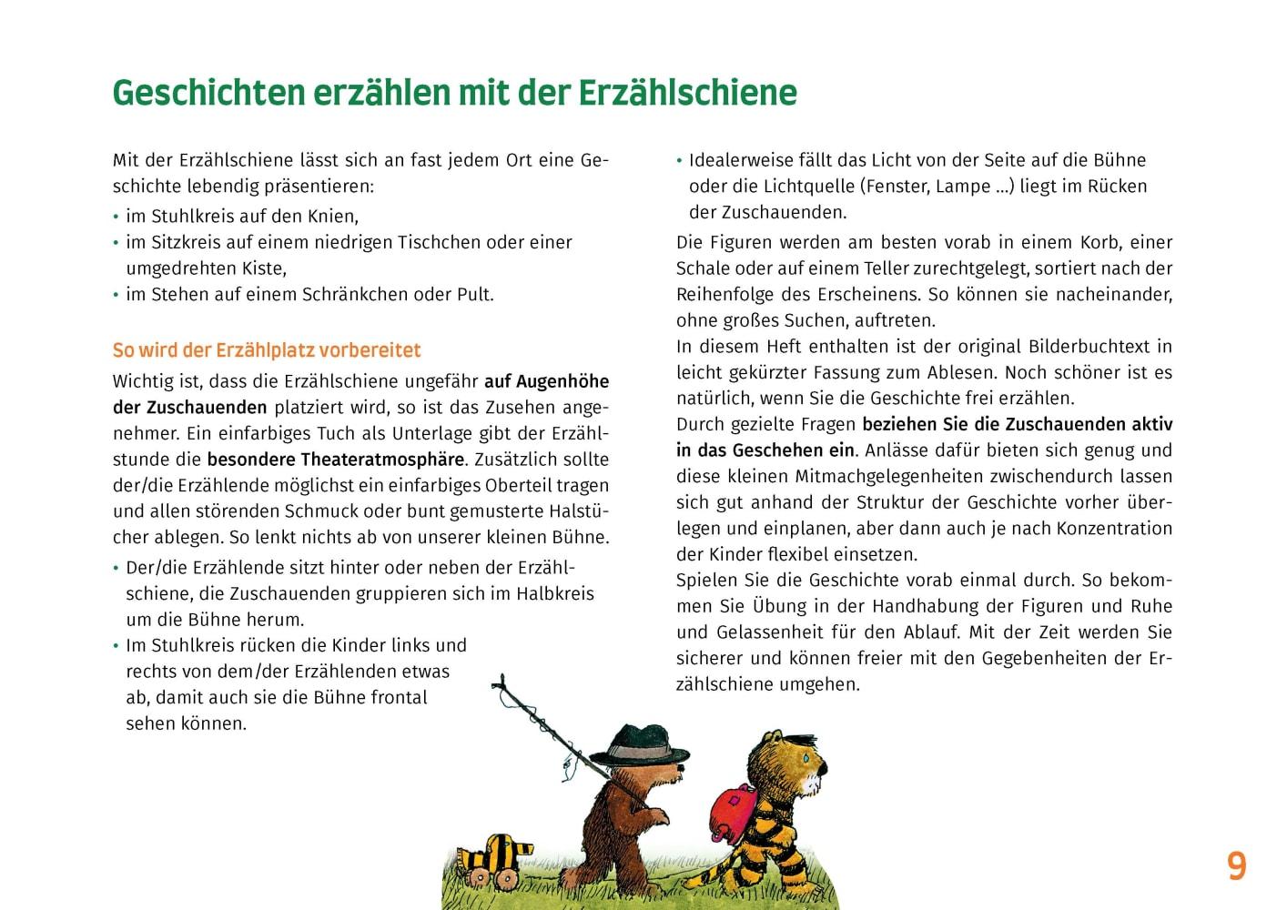 Beispielinhalt (Bild) Oh, wie schön ist Panama. Erzählschienen-Figurenset