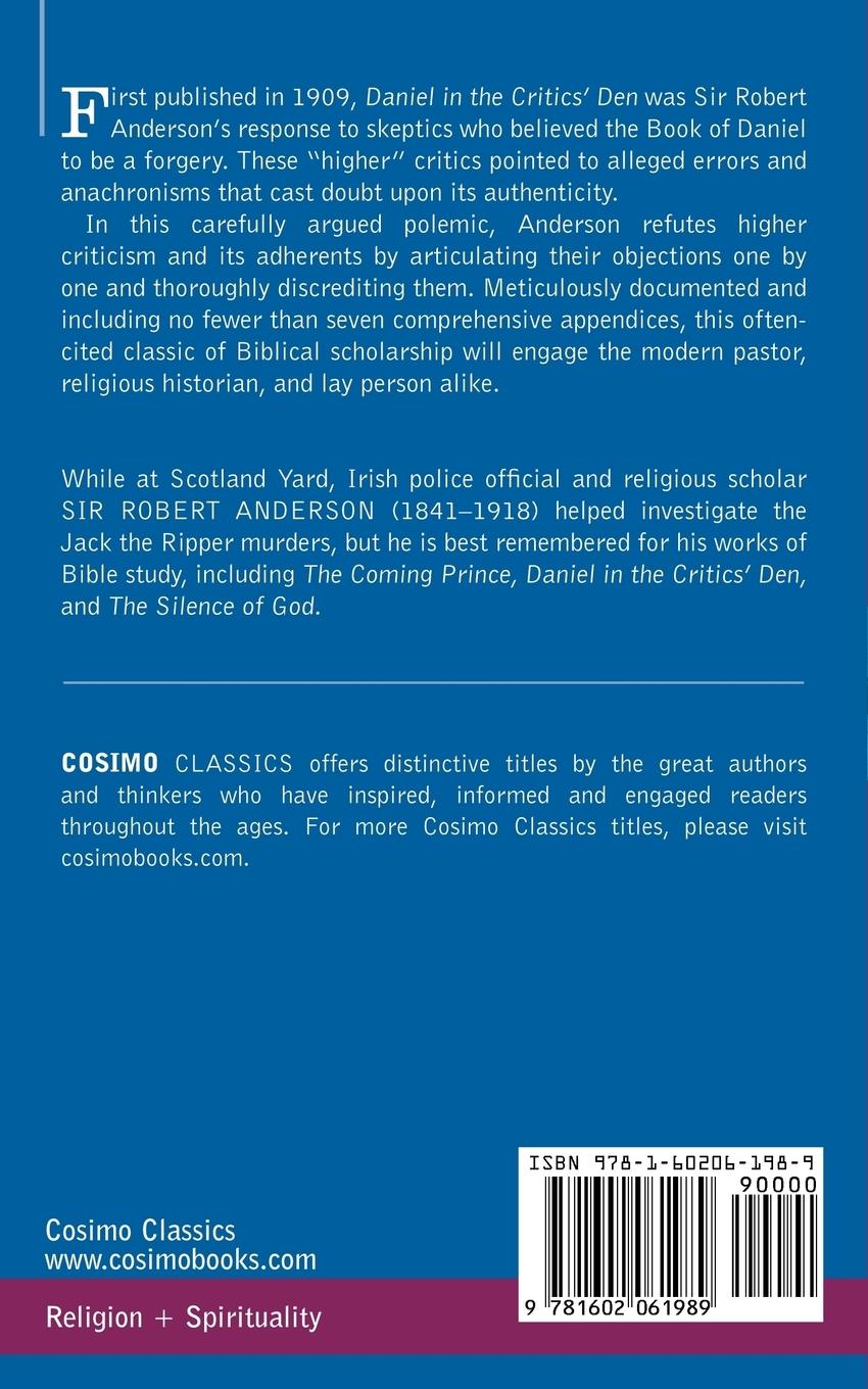 Rückseitencover Daniel in the Critics' Den