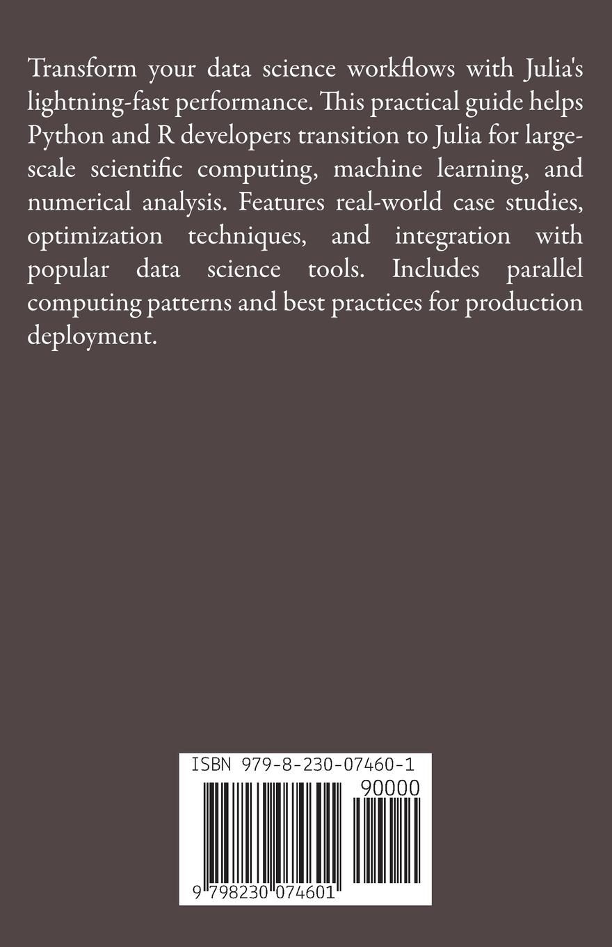 Rückseitencover Julia for Scientific Computing