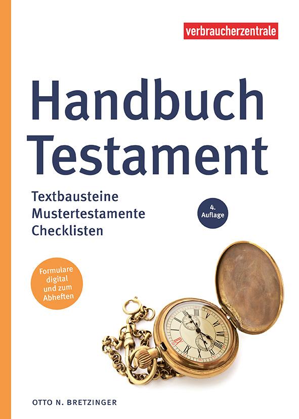 Vorderes Coverbild Handbuch Testament