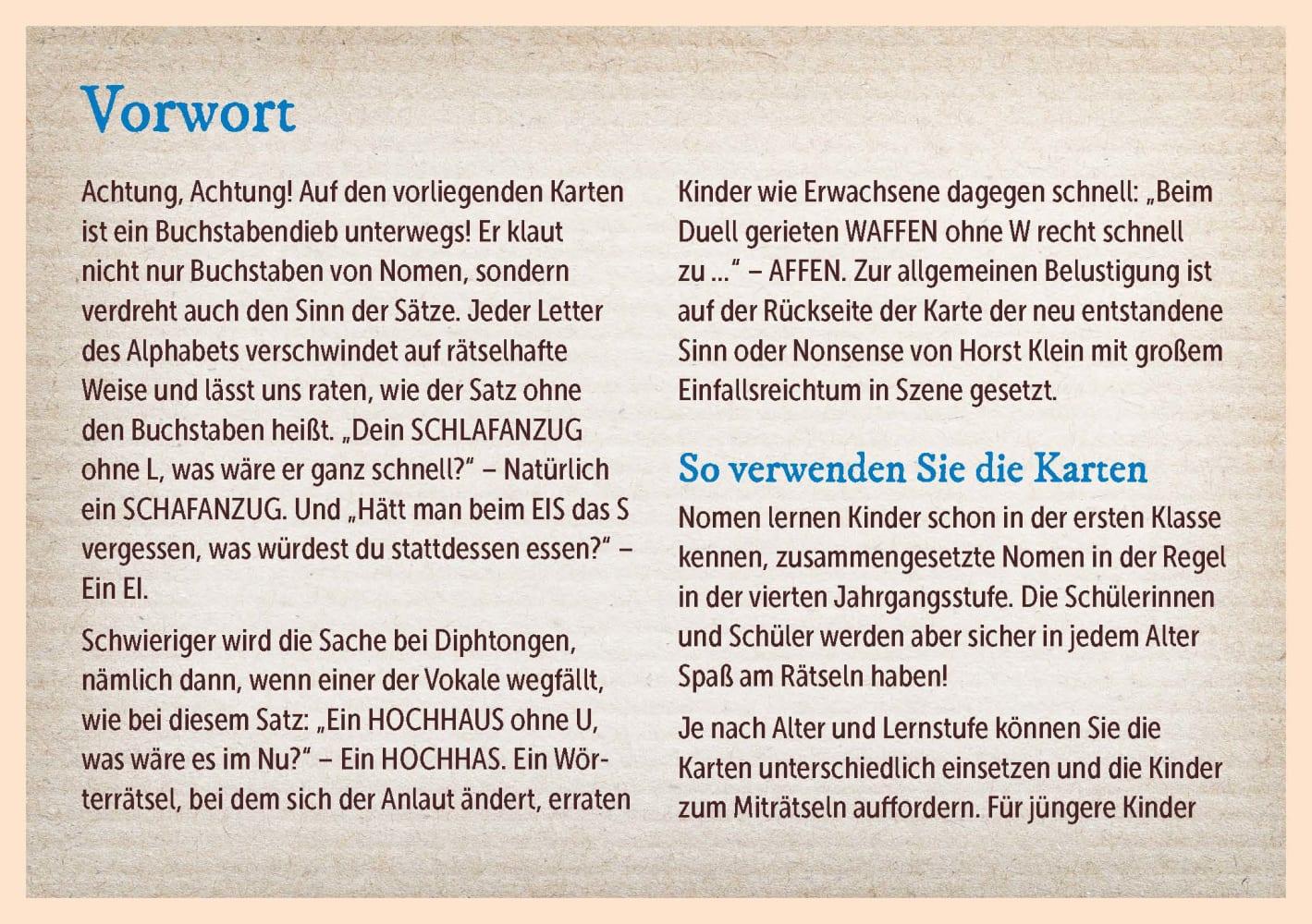 Beispielinhalt (Bild) Haltet den Die ! Das verrückte ABC mit 26 geklauten Buchstaben